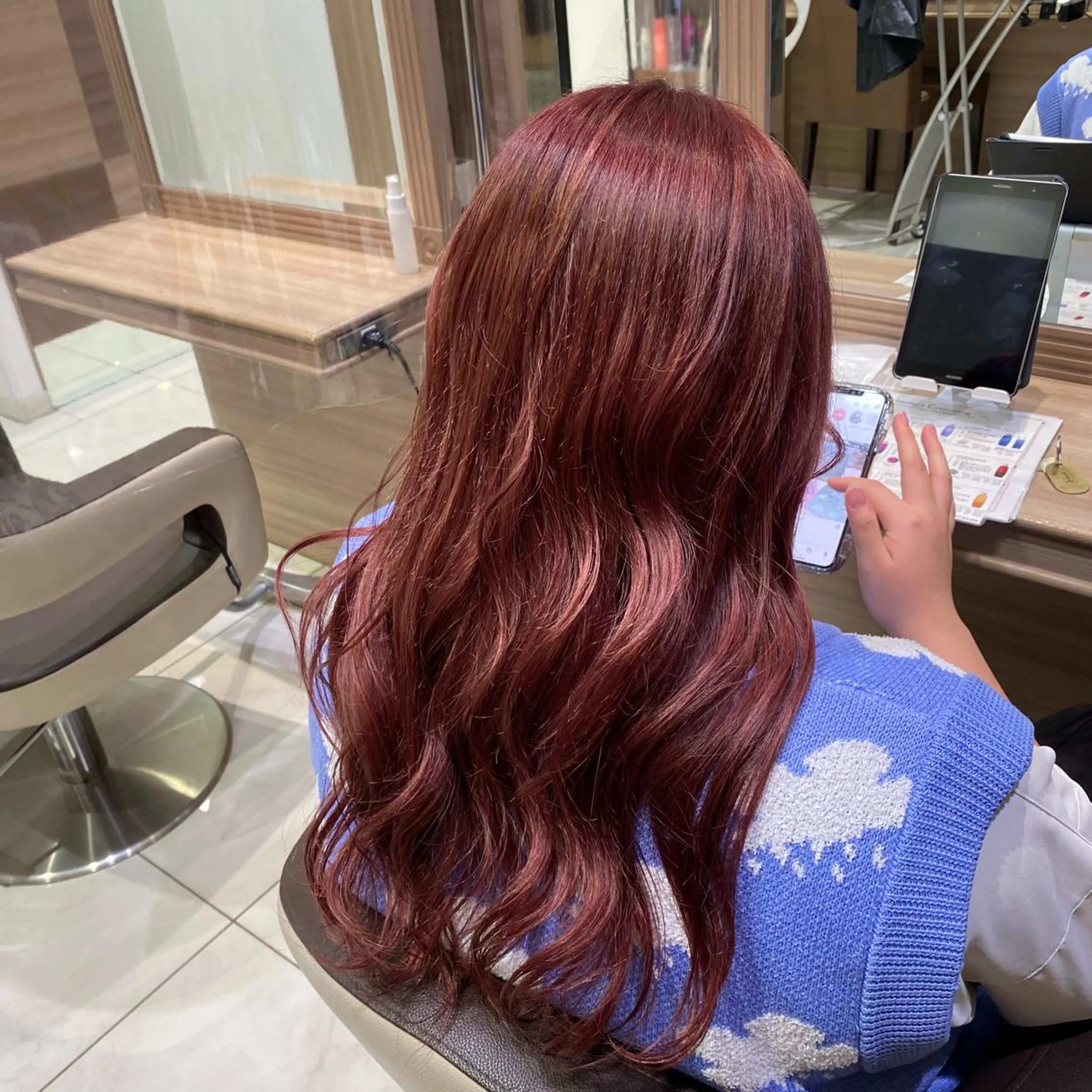 ロング カラー 飯田 みづきのヘアスタイル