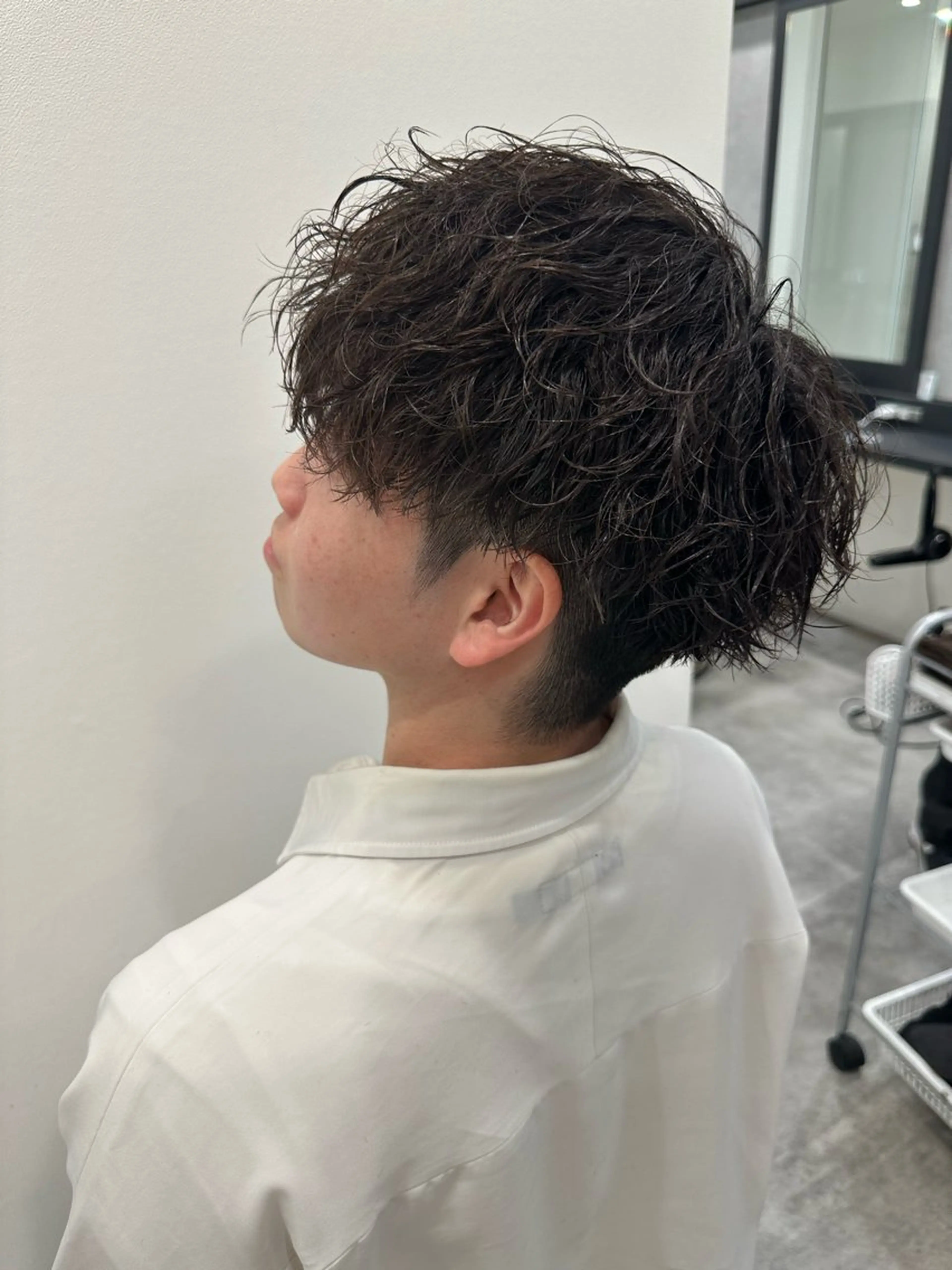 ミディアム メンズ カット ヘアカラー パーマ RAISE by_WHITEのヘアスタイル