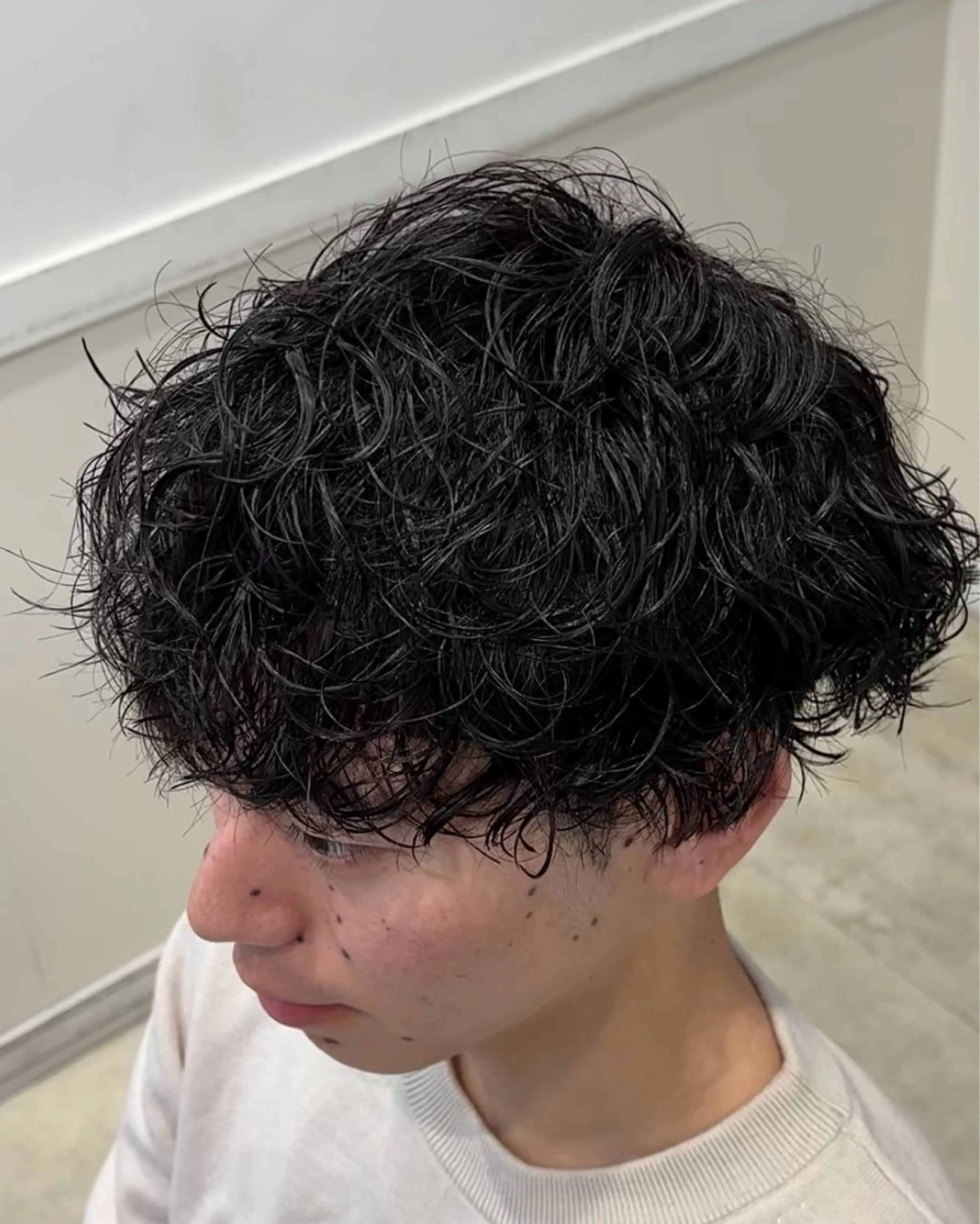 ショート パーマ メンズ カット パーマ トリートメント クセを最大限に活かす メンズパーマ奈良大祐のヘアスタイル