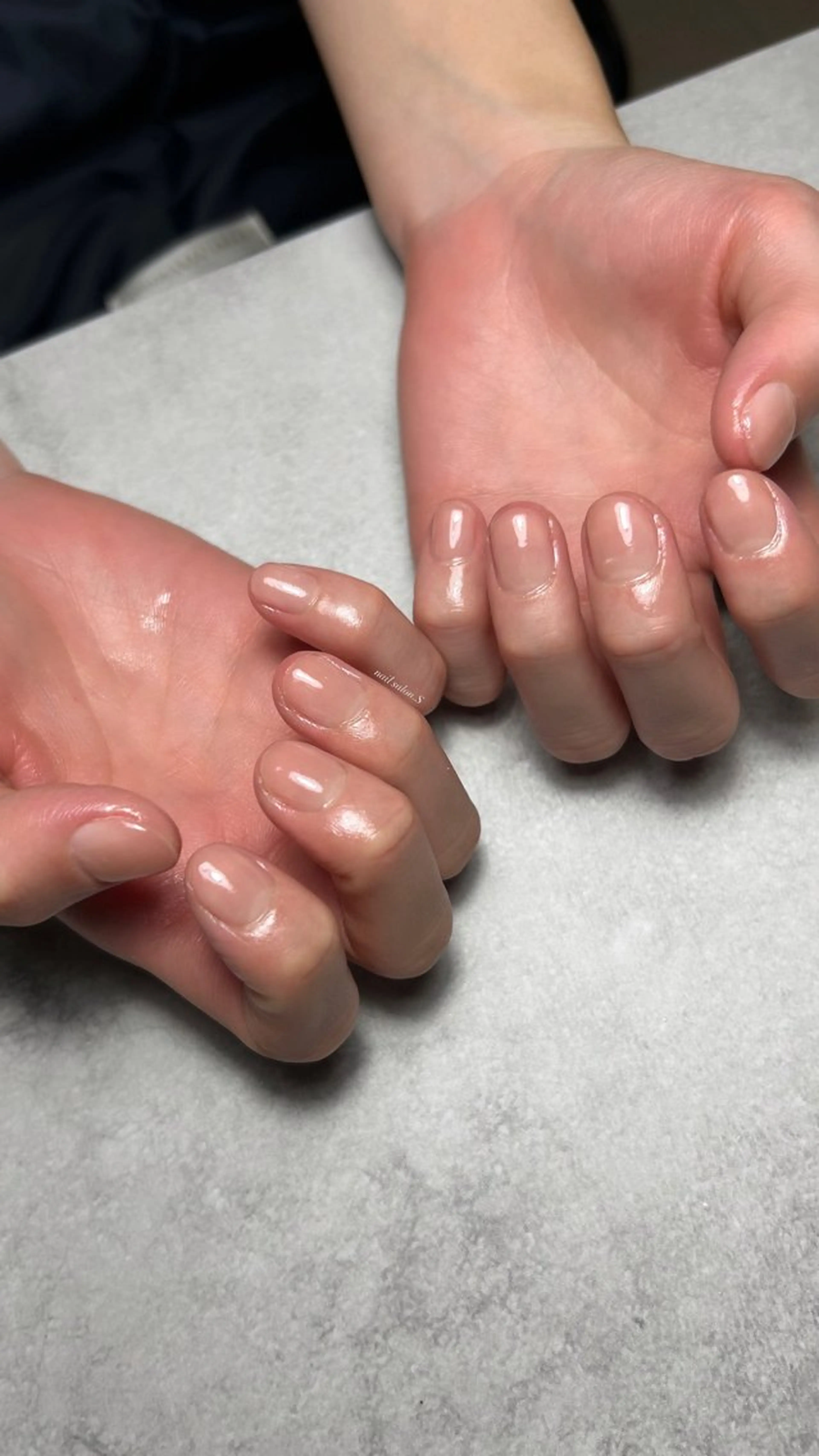 ネイル ジェルネイル 韓国ネイル オフィスネイル ワンカラーネイル ショートネイル ハンドネイル 関山 志乃のネイルデザイン