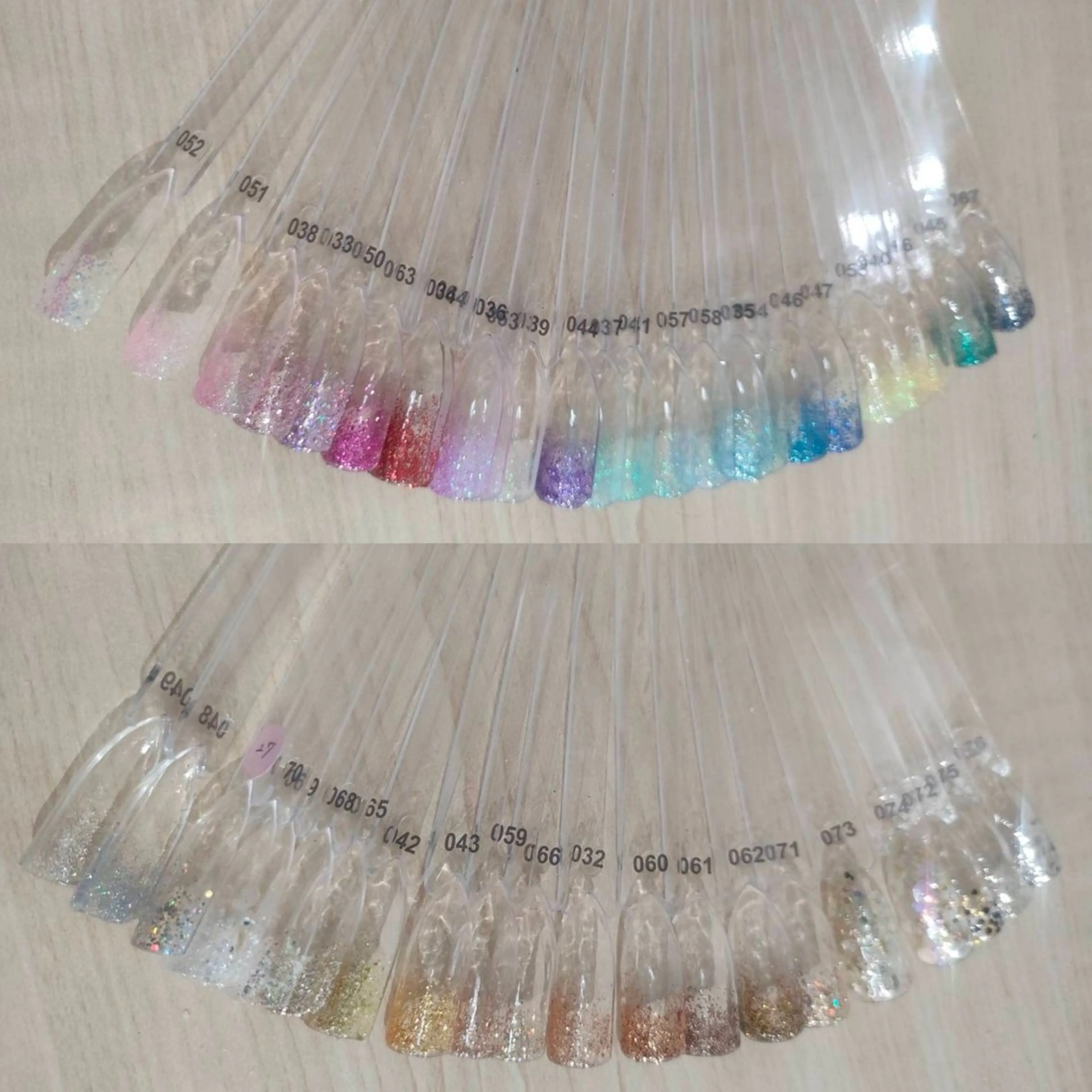 ネイル グラデーション ラメ(グリッター) ラメグラデーション Muguet nail所属・Hina nail 木場のネイルデザイン