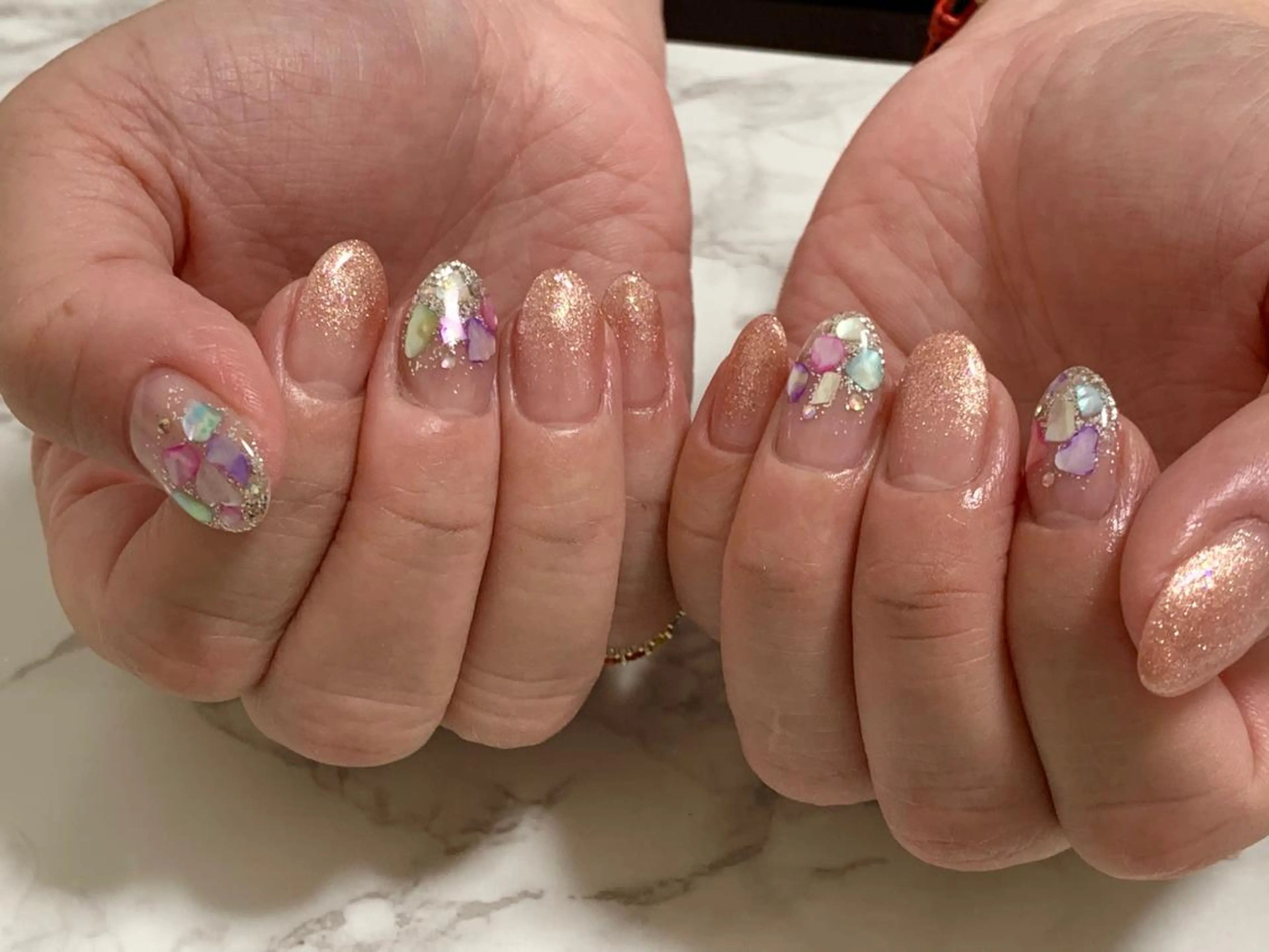 ネイル グラデーション ラメ(グリッター) ラメグラデーション 💎JADE💎 齊藤沙也香のエステ・リラクイメージ