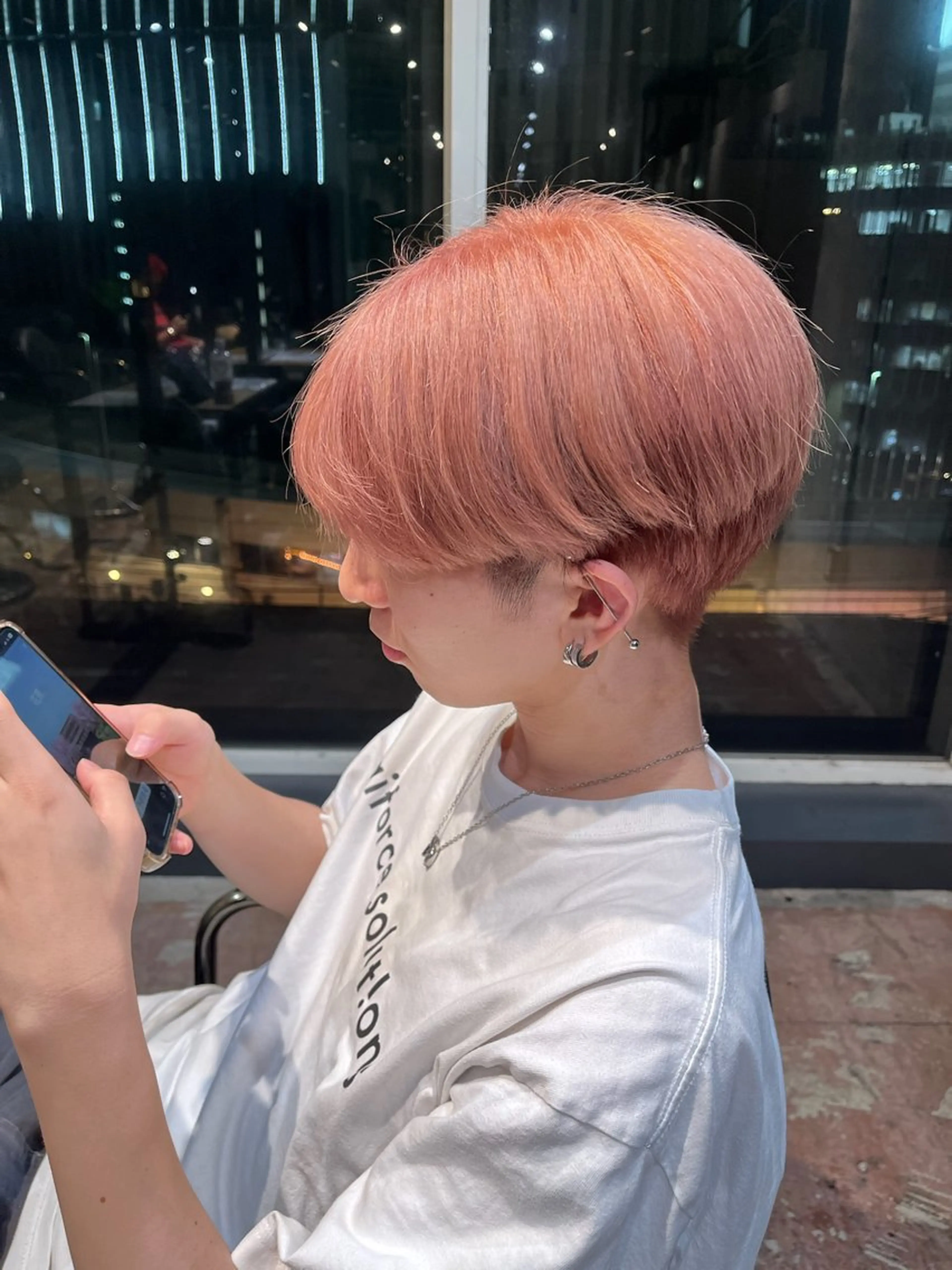 カラー メンズ ヘアカラー 💕ハイトーン艶 カラー💕ゆぅーなのヘアスタイル