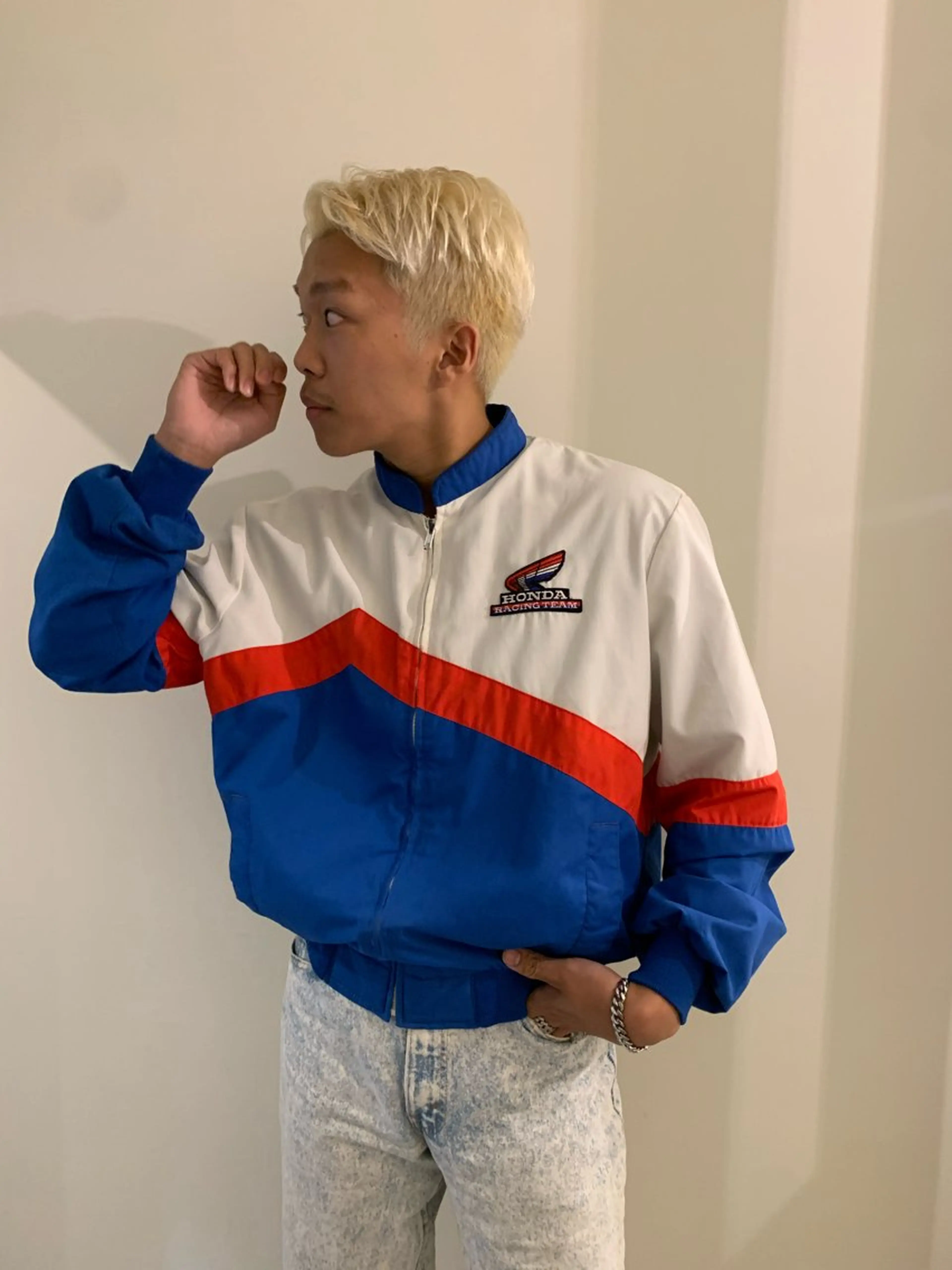 ショート カラー メンズ メンズハイトーン ハイトーンカラー カット ヘアカラー 落合希 Olivebeigeのヘアスタイル