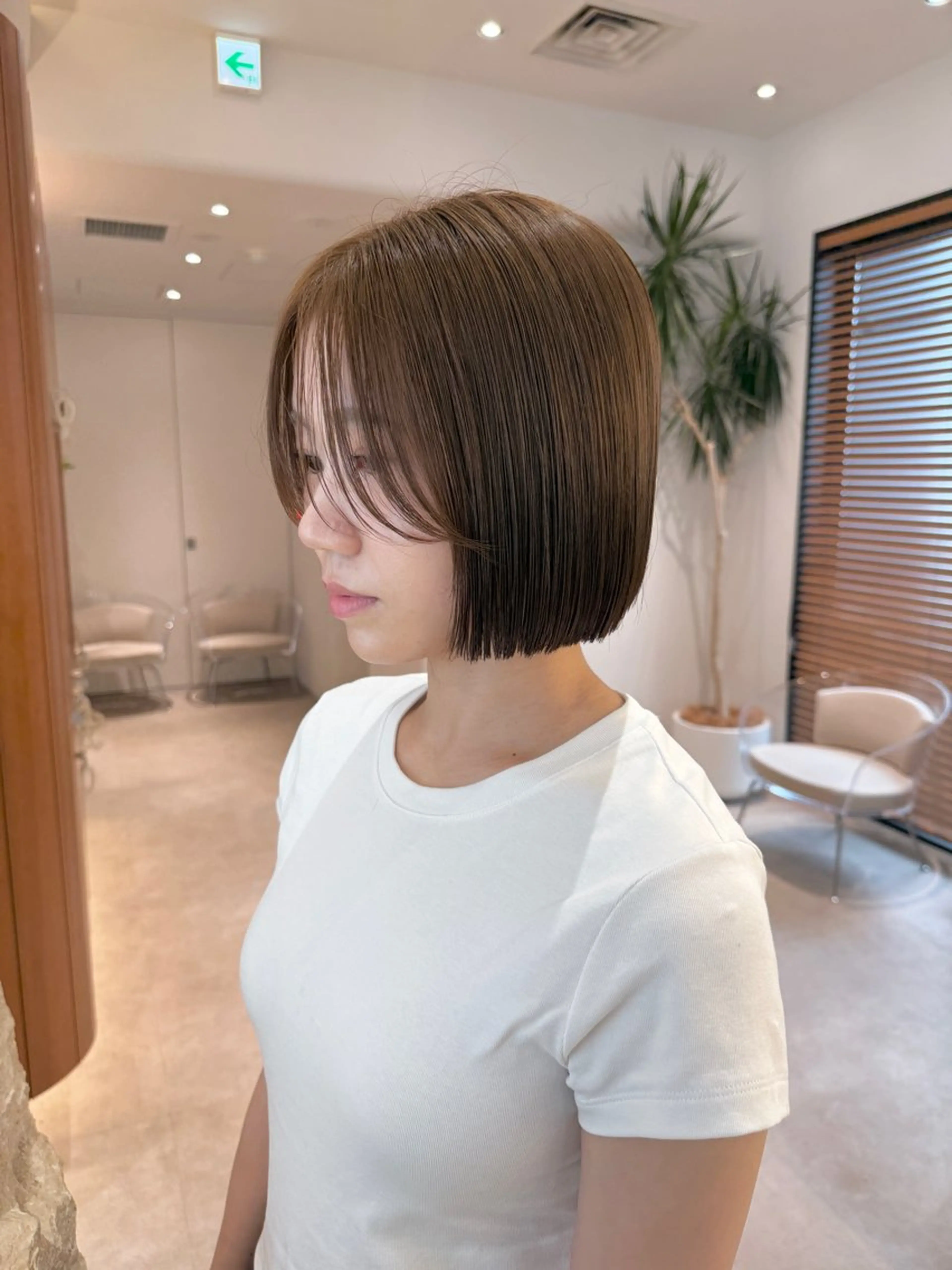 ショート カラー 切りっぱなしボブ ショートボブ ボブ くびれヘア 韓国風ヘア カット ヘアカラー トリートメント 渋谷ボブ/レイヤー ボブ田中航平のヘアスタイル