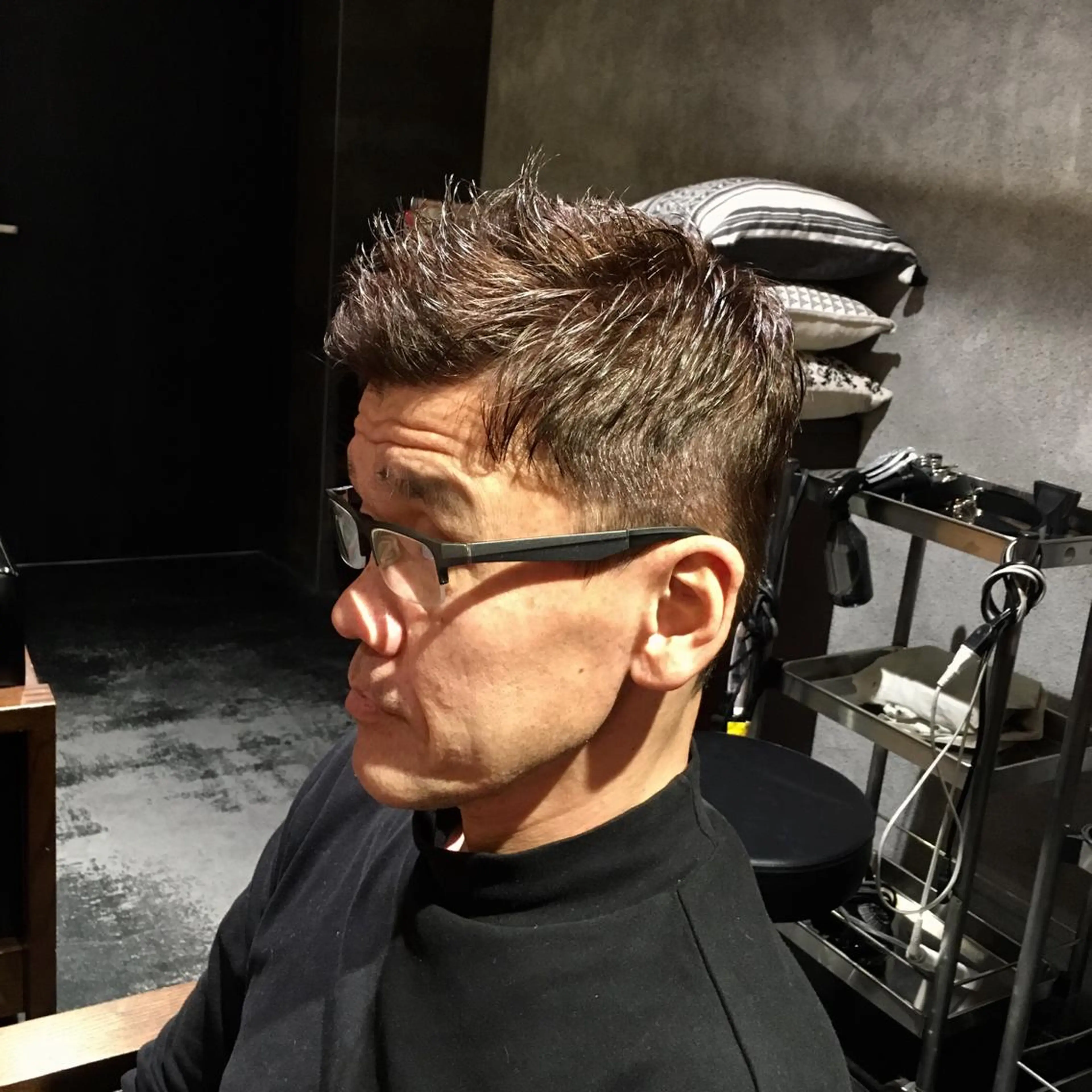 ショート カラー メンズ 刈り上げ アッシュ ショートヘア SHIGEKI's所属・石川 美幹のマツエク・マツパデザイン