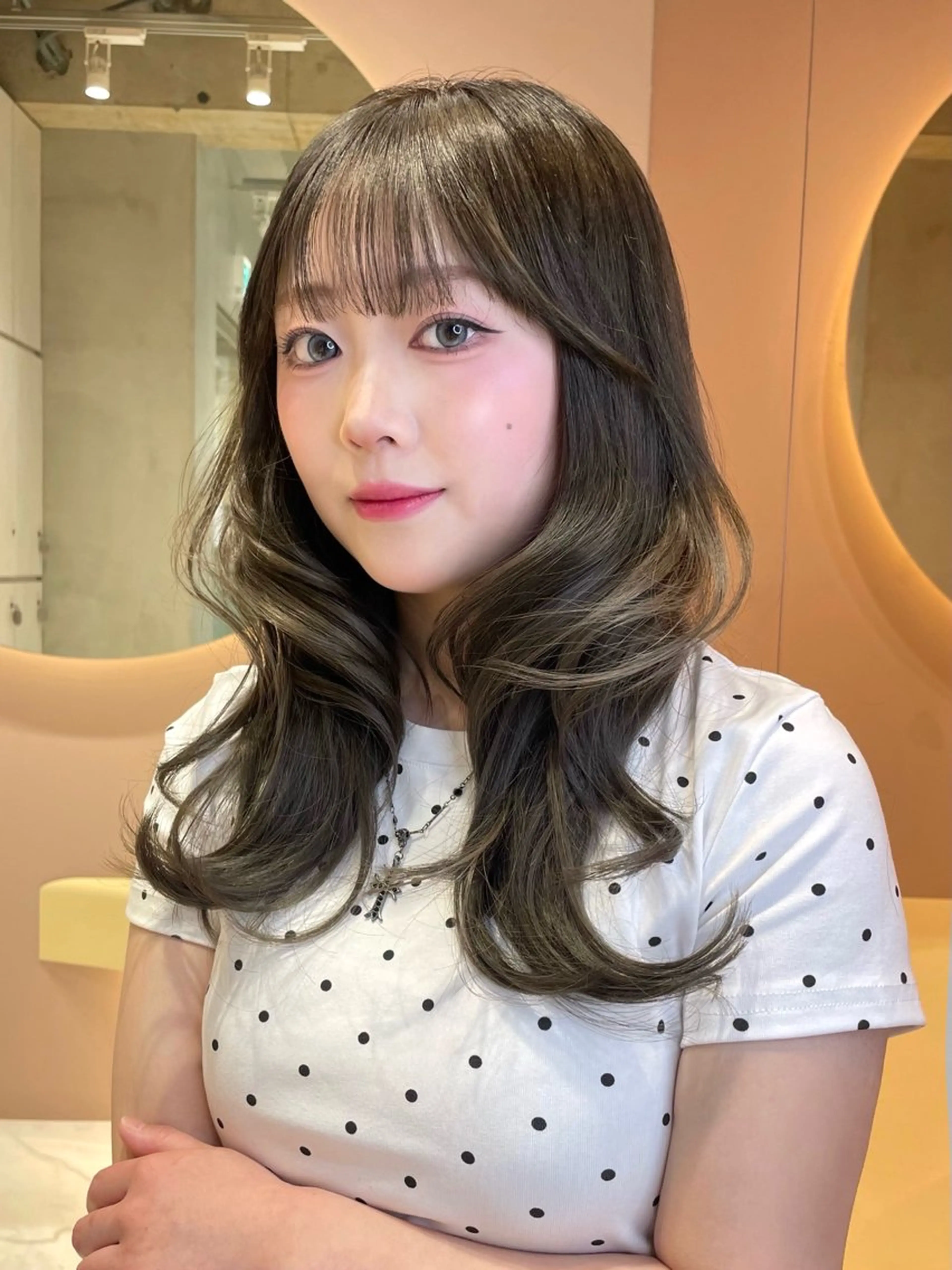セミロング カット ヘアカラー トリートメント 大宮🤍縮毛矯正 レイヤー🪽なるのヘアスタイル