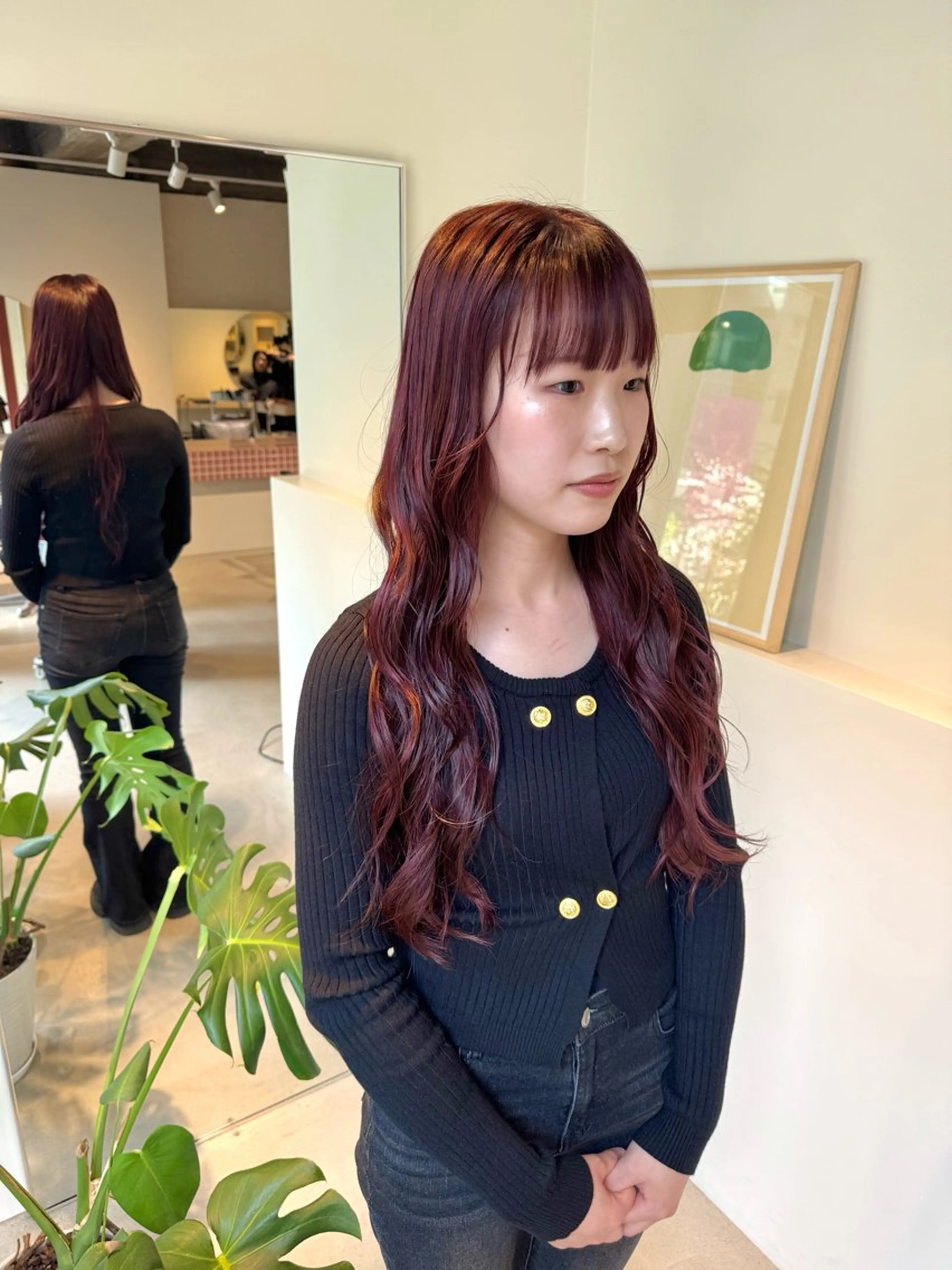 ロング カラー 切りっぱなしボブ ショートボブ アッシュ ベージュカラー グレージュ 髪質改善スペシャリス ト長尾勇弥/梅田中津のヘアスタイル