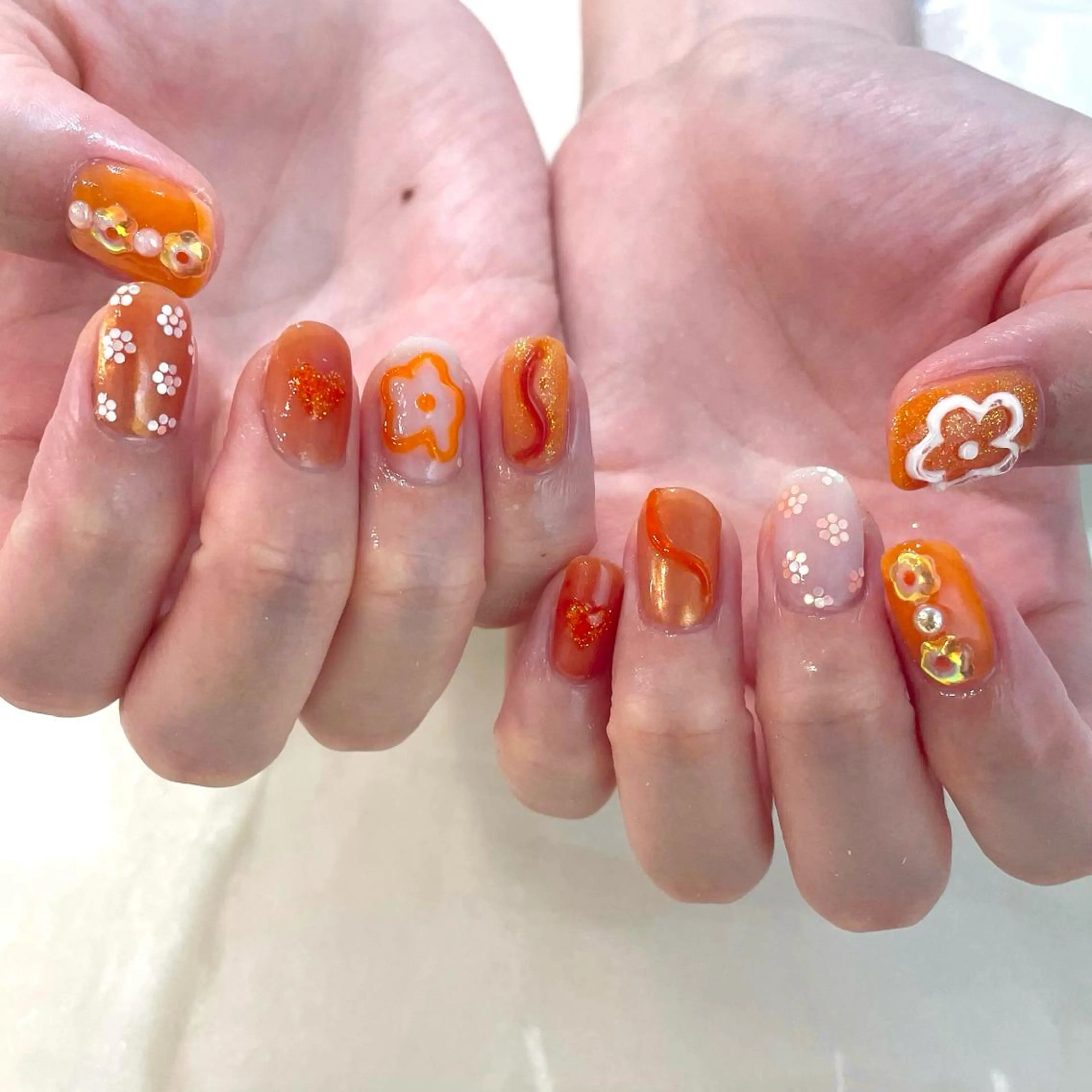 ネイル ハンドネイル 新井 ひなののネイルデザイン