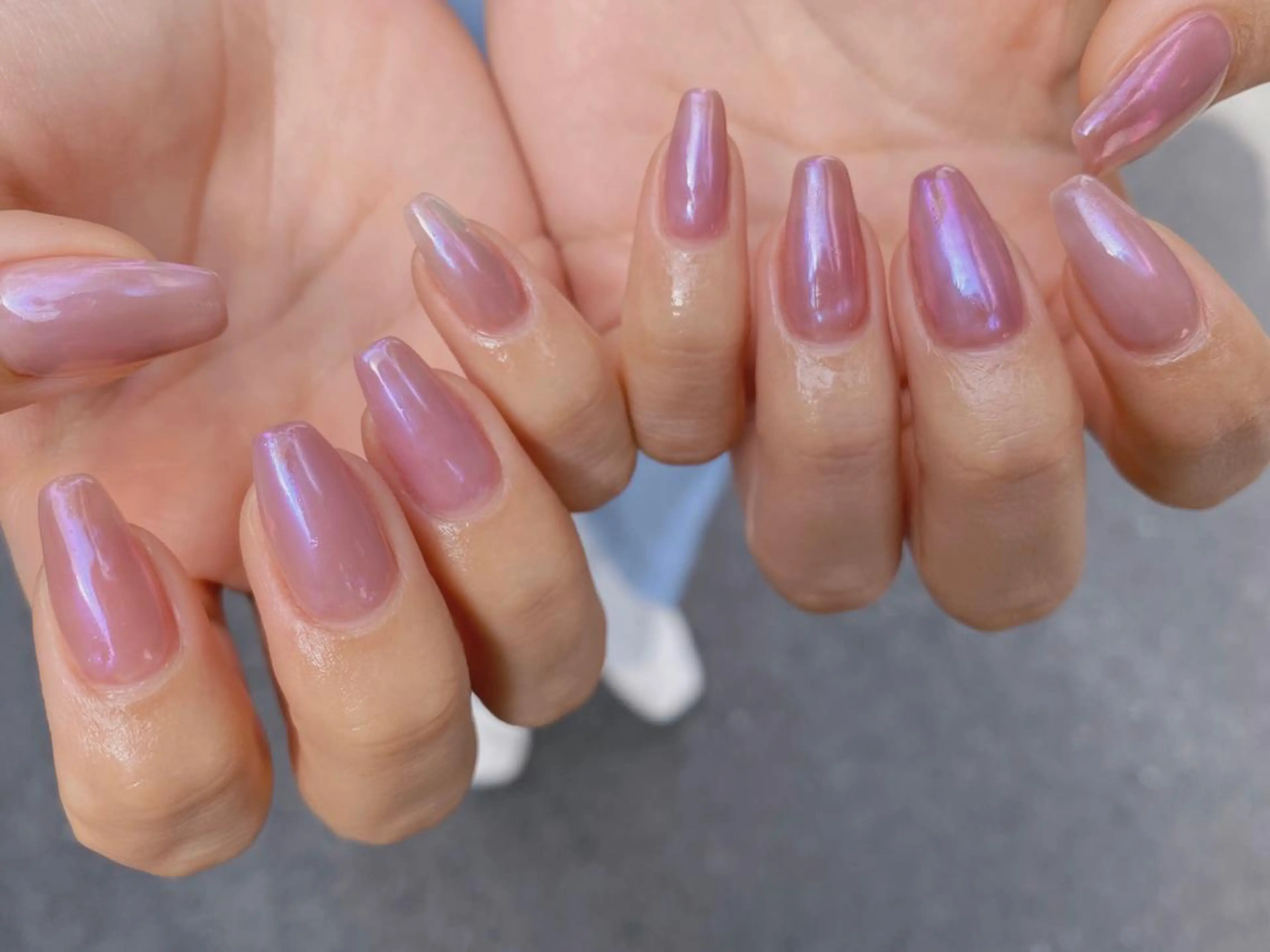 ネイル オーロラネイル ピンク パープル mimin. by felimo所属・mimin. by felimoのネイルデザイン