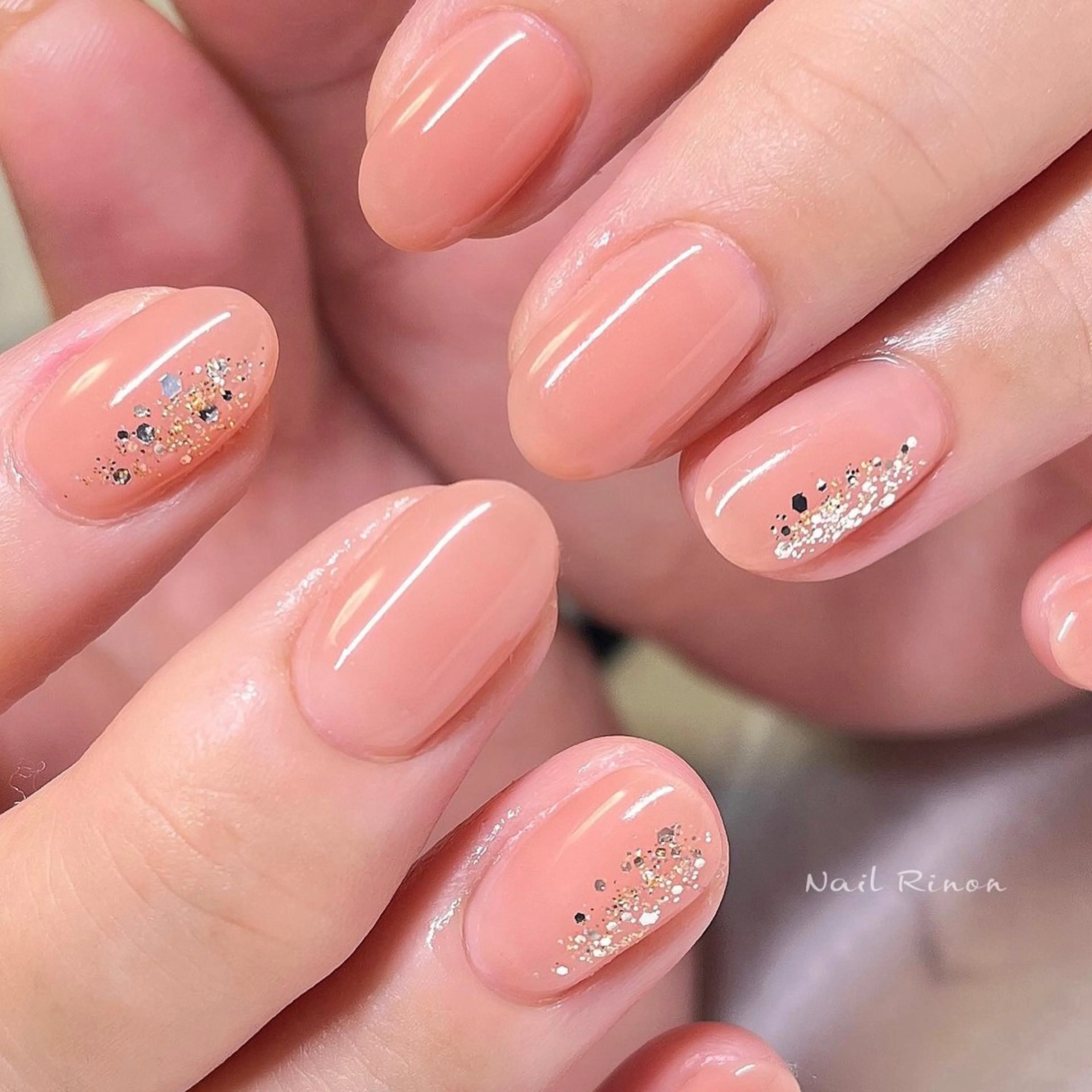 ネイル シンプルネイル ハンドネイル Nail Rinonのネイルデザイン