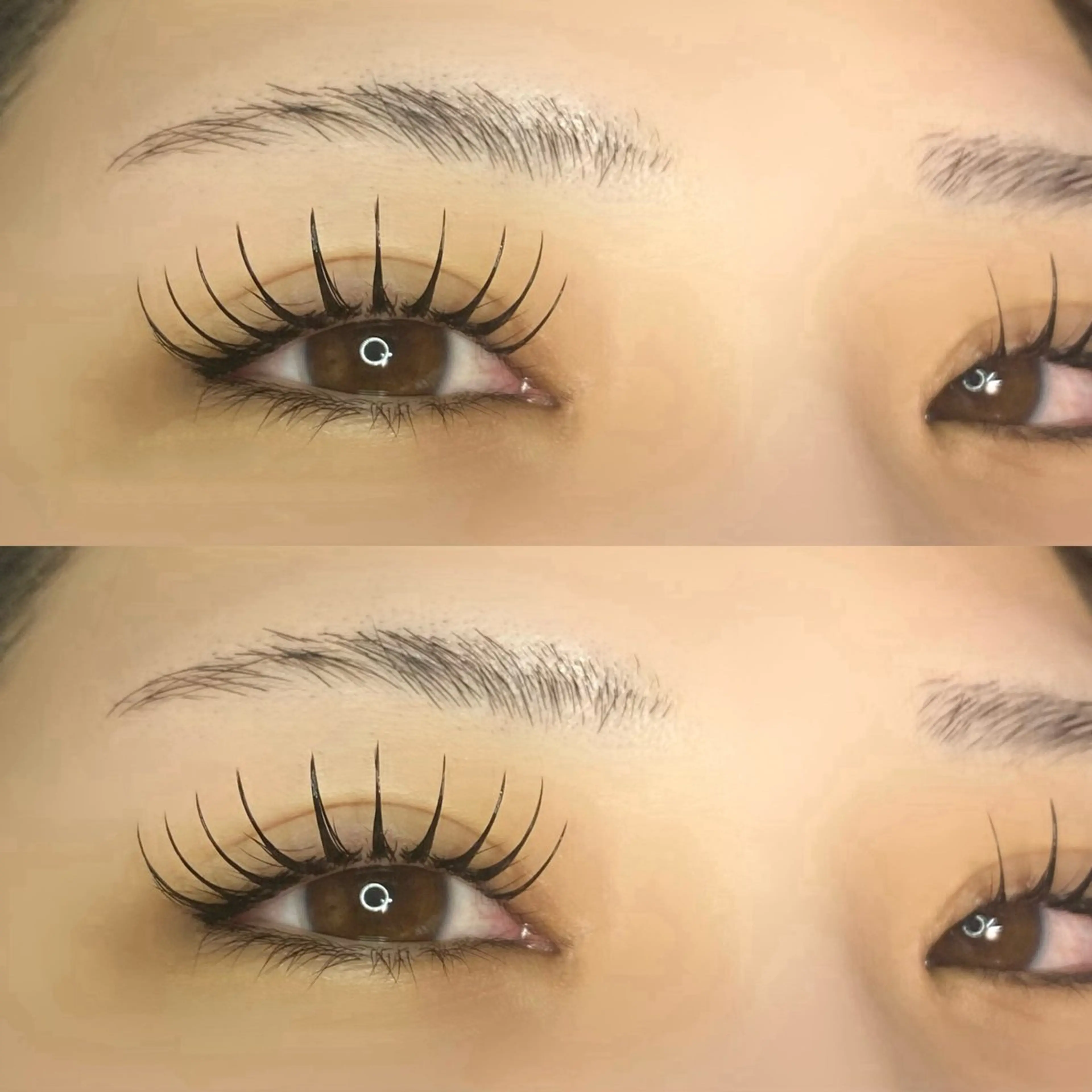 マツエク・マツパ フラットラッシュ 一重×まつ毛パーマ REBYNA 【リバイン】のマツエク・マツパデザイン