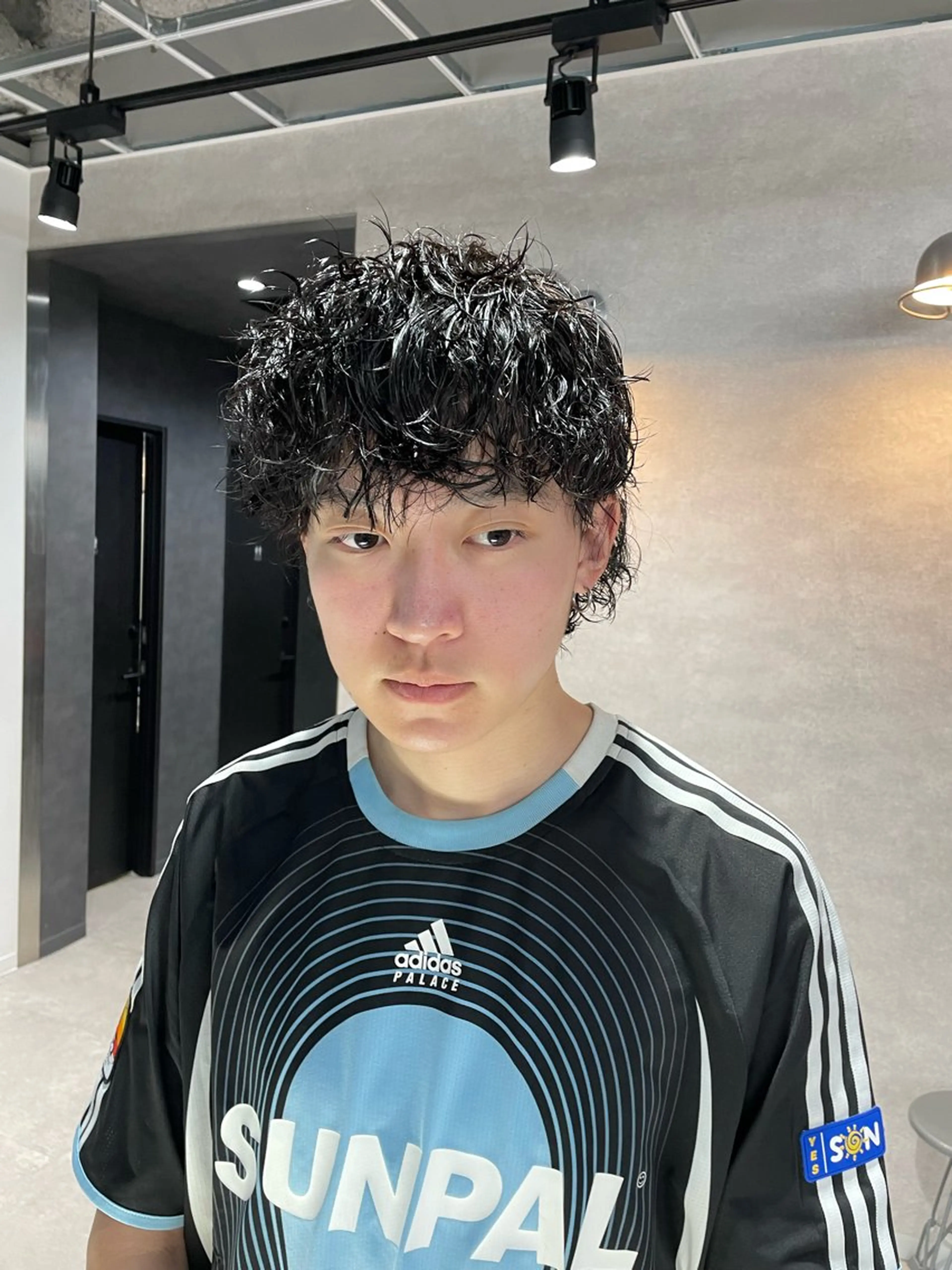 ショート メンズ メンズパーマ 垢抜けハイトーン☀／ 笑顔の美容師／しゅんのヘアスタイル