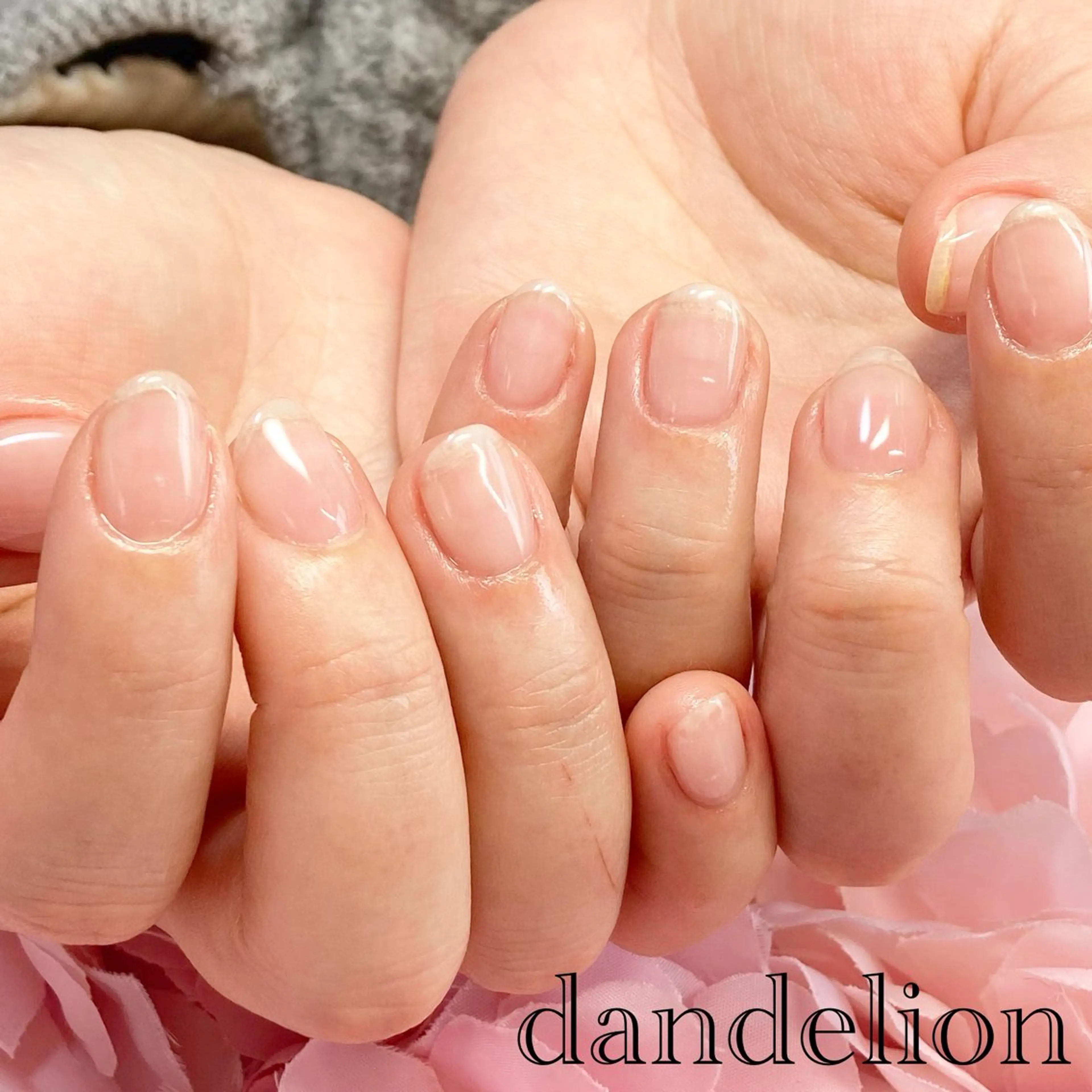 ネイル ハンドネイル ハンドケア dandelion ダンデライオンのネイルデザイン