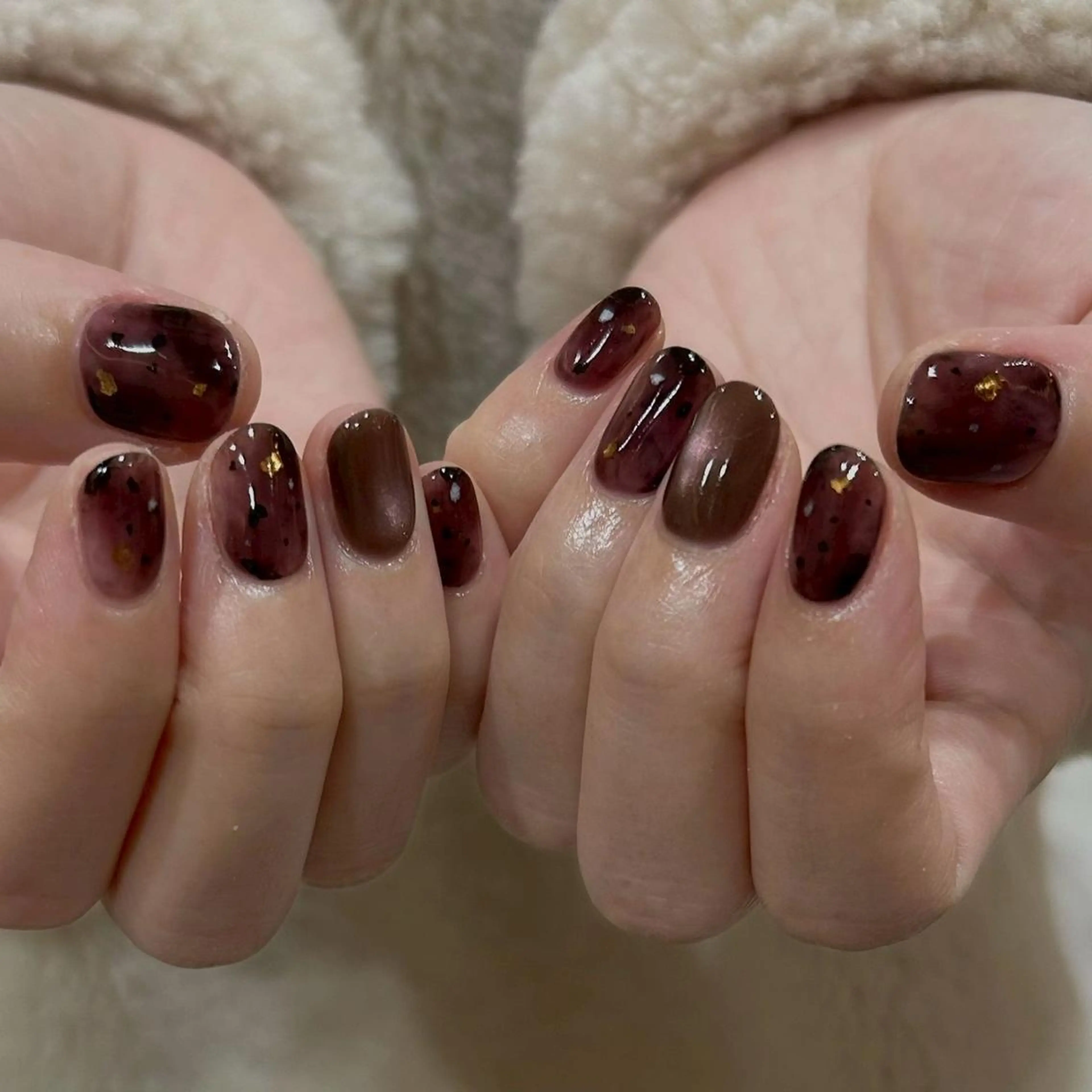 ネイル ホログラムネイル ハンドネイル パラジェル認定サロン N°nail 立川のネイルデザイン