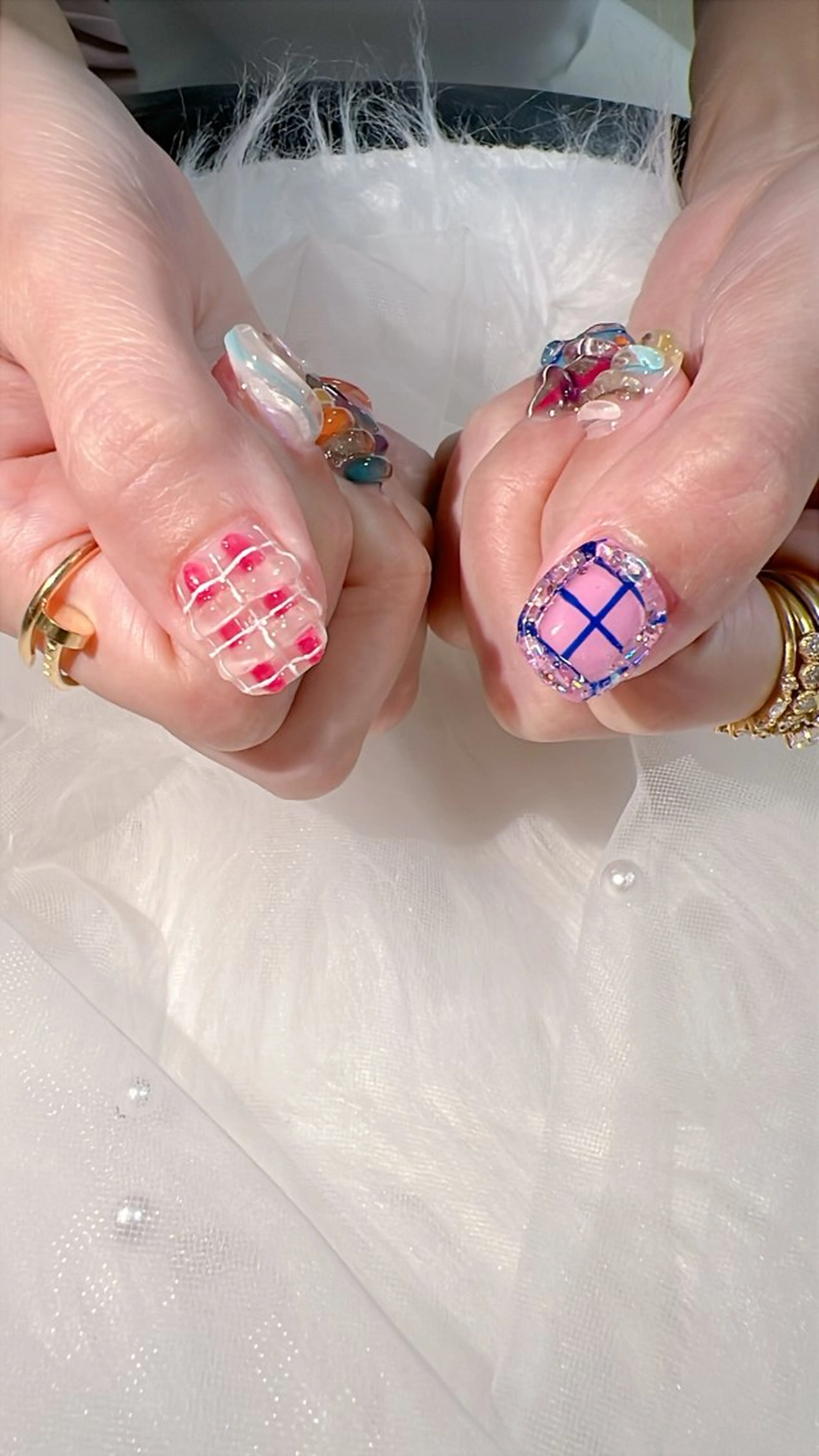 ★ハンドワンカラー+チップ10本長さ出し カラーチャートの中から2色まで選べます❤︎他店長さ出しオフ+1000の写真