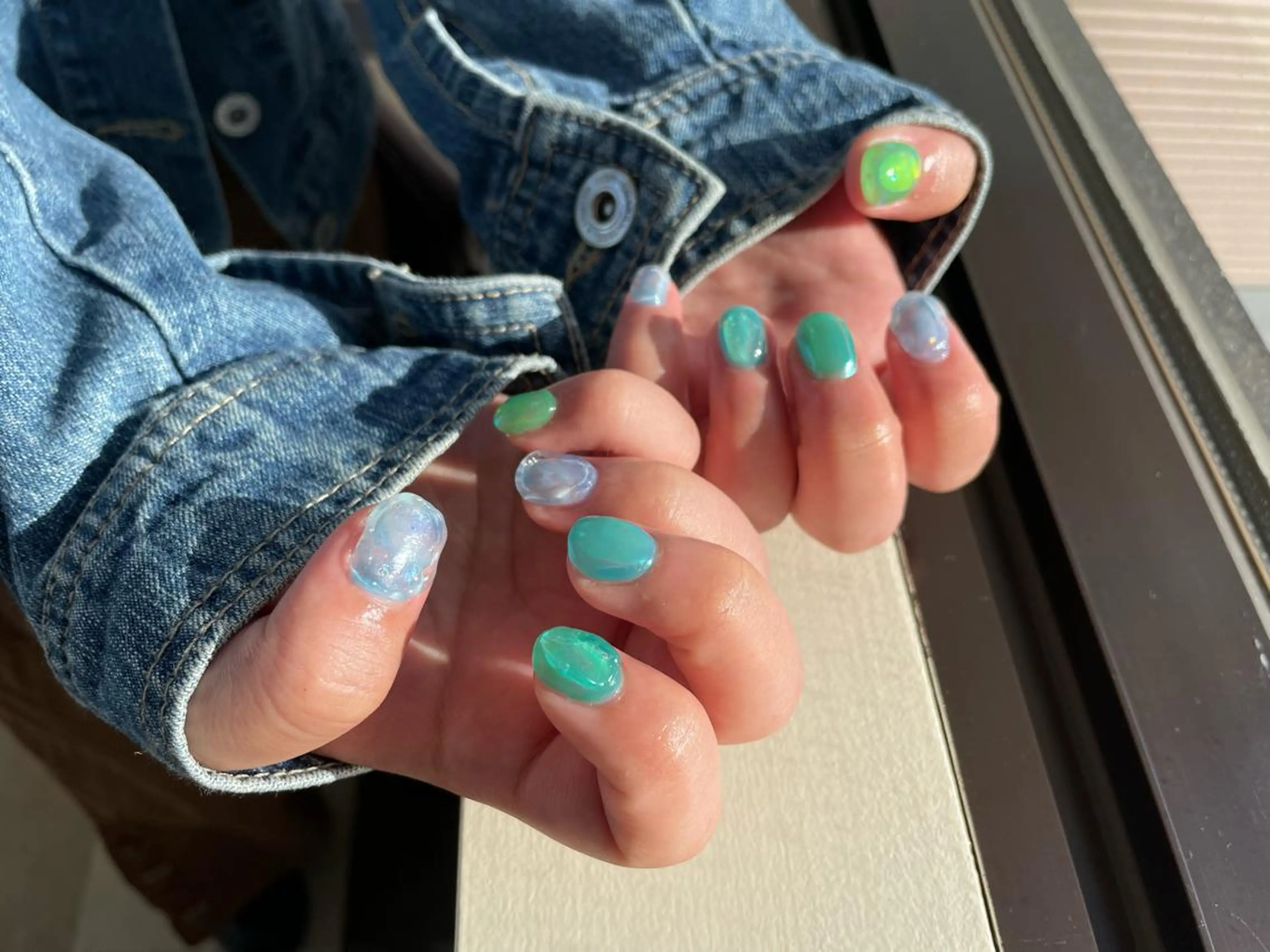 ショート m kaori𓃟のネイルデザイン