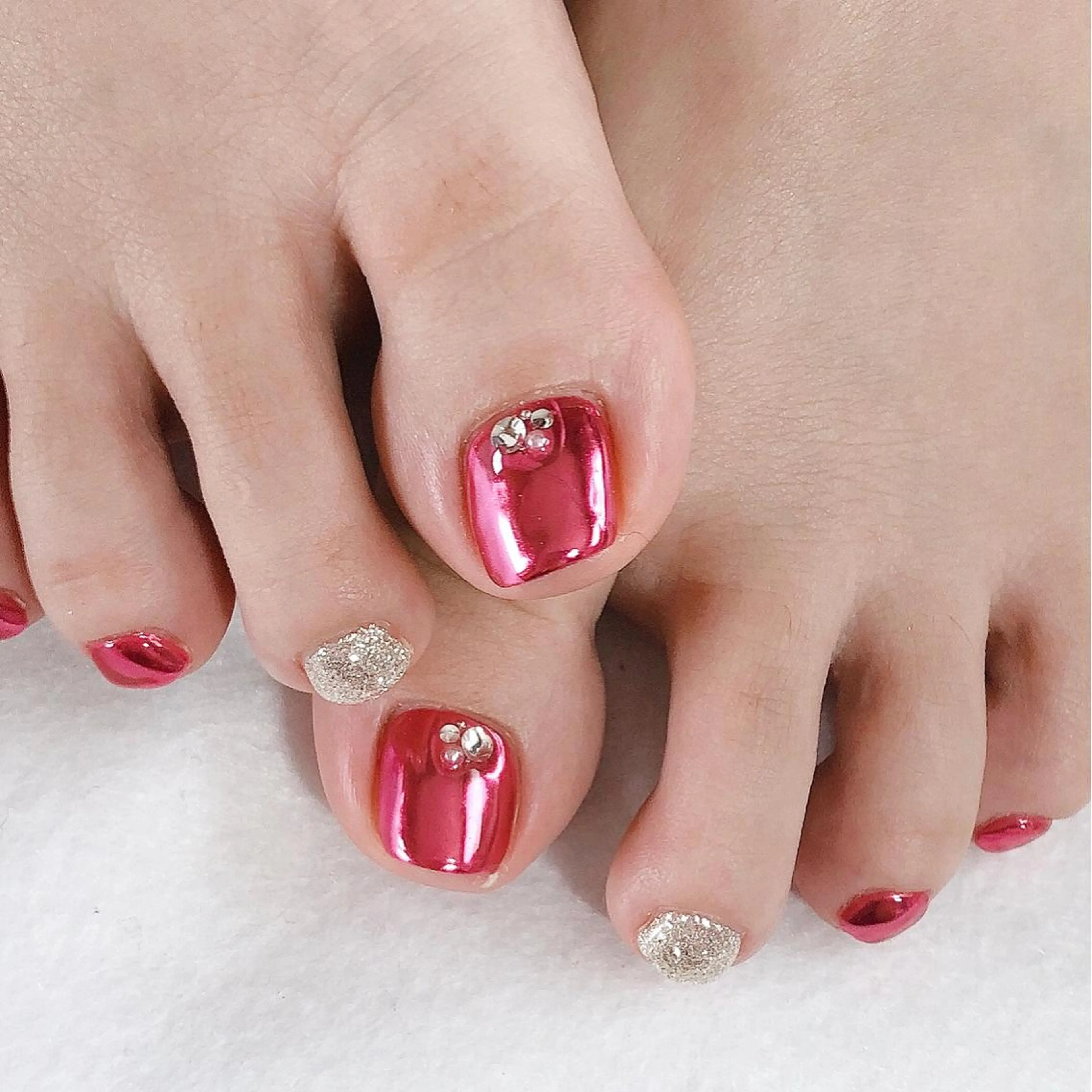 ネイル フットネイル ジェルネイル シンプルネイル 東 千夏のネイルデザイン