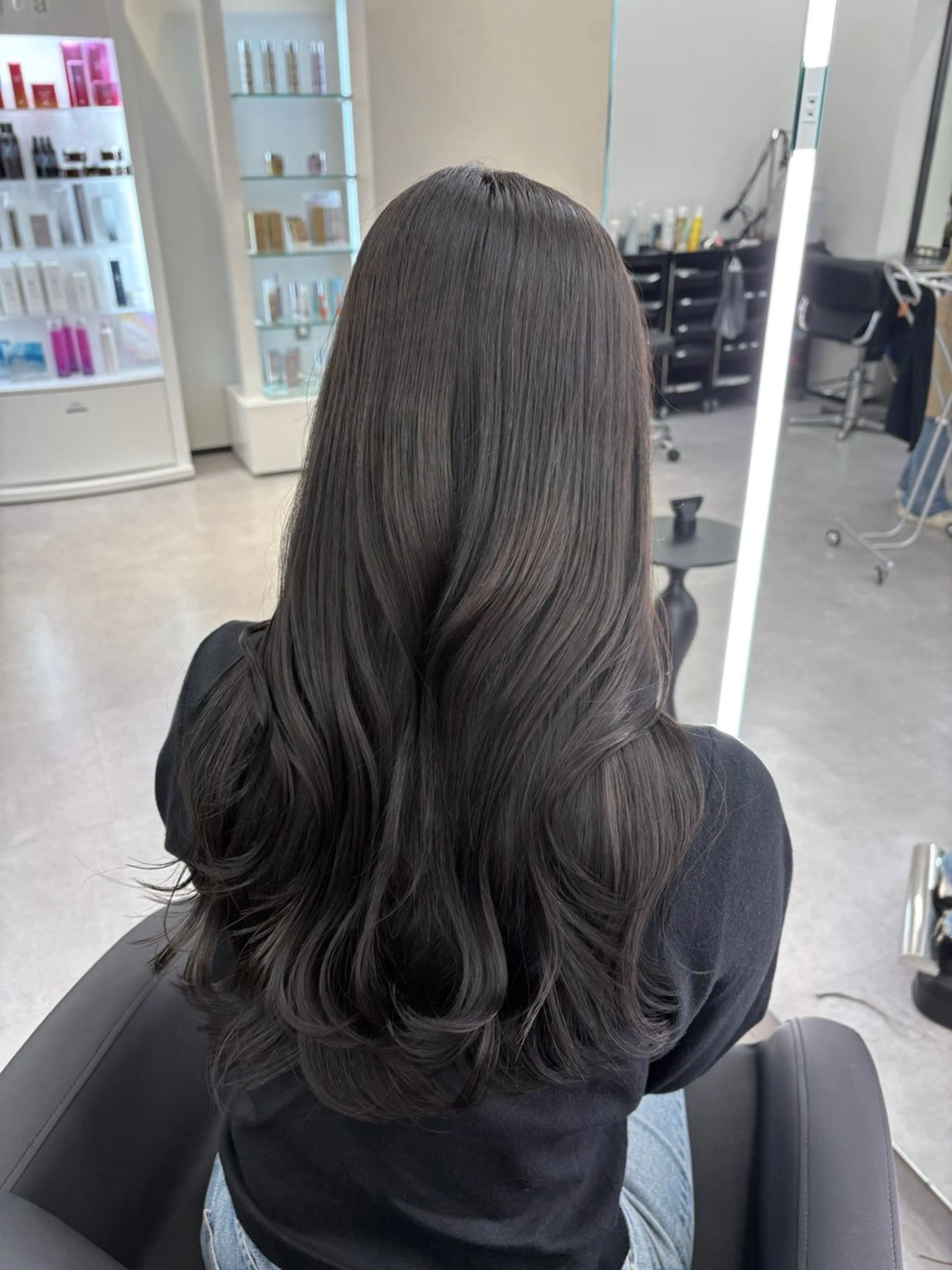 ロング カラー ブリーチ ブリーチなしカラー ヘアカラー 堀江/透明感 ベージュ/白川幸太のヘアスタイル