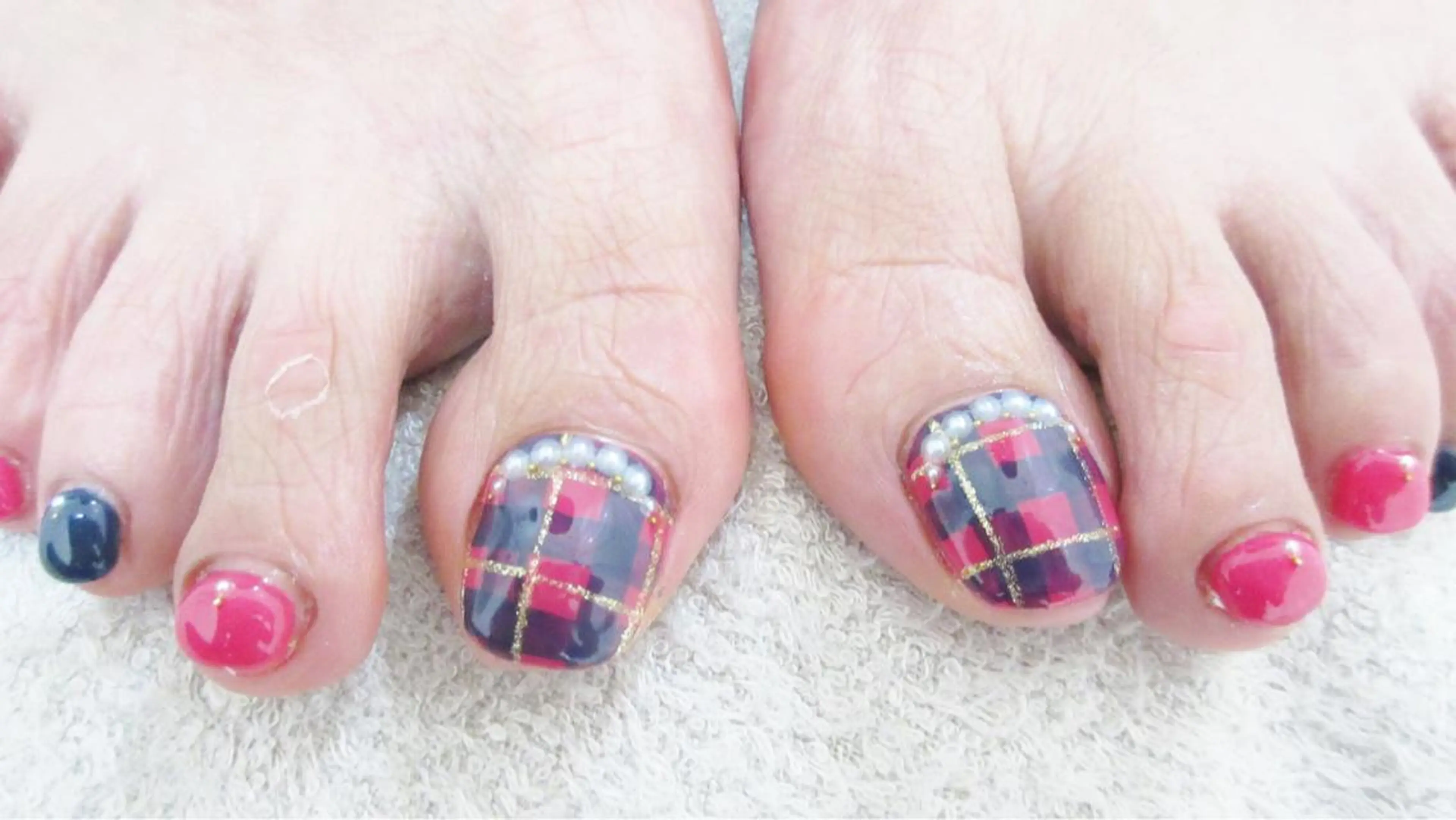 ネイル フットネイル nail salon en familleのネイルデザイン