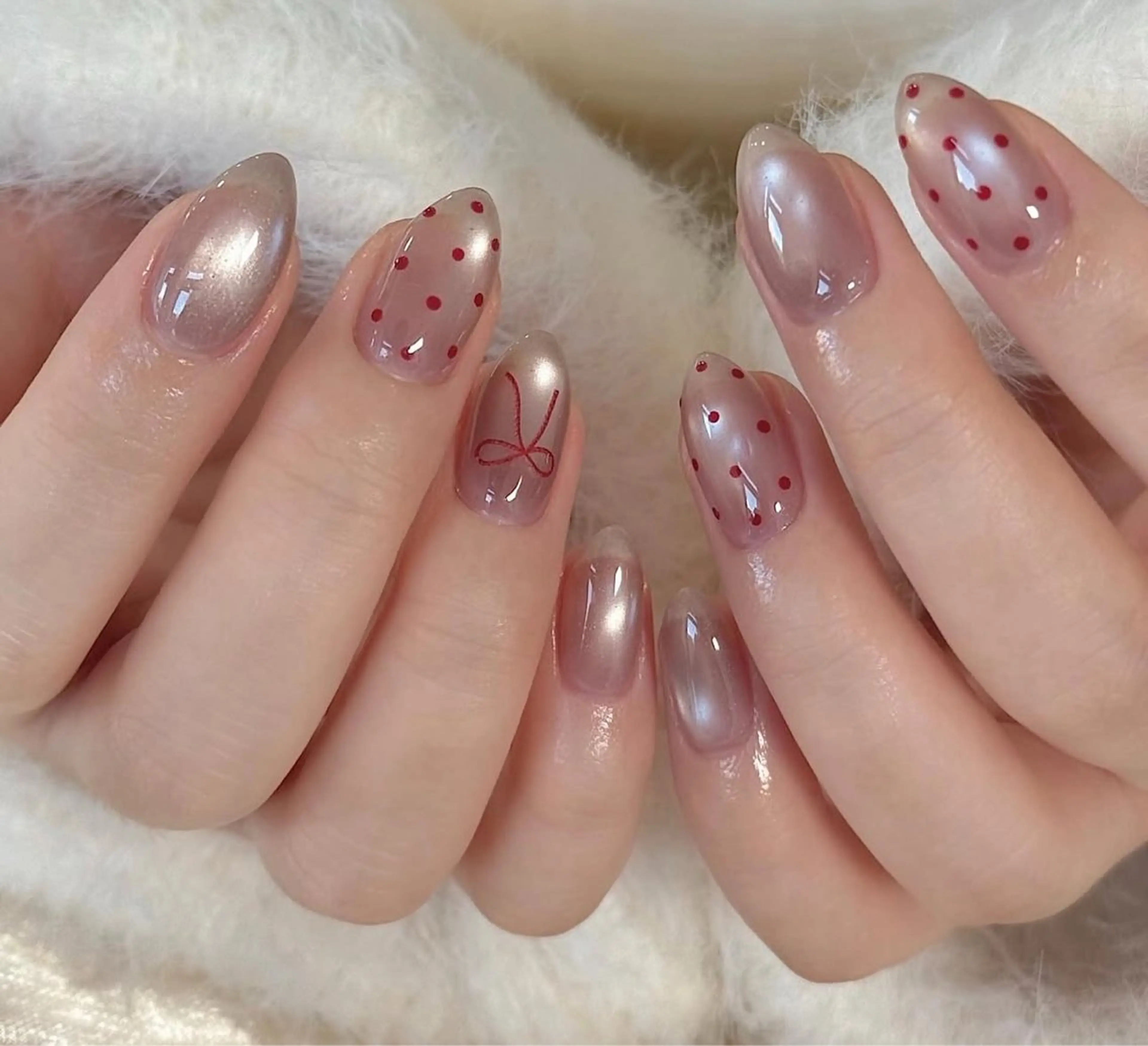 ネイル ハンドネイル 🎀PG🩵 ネイルサロンのネイルデザイン