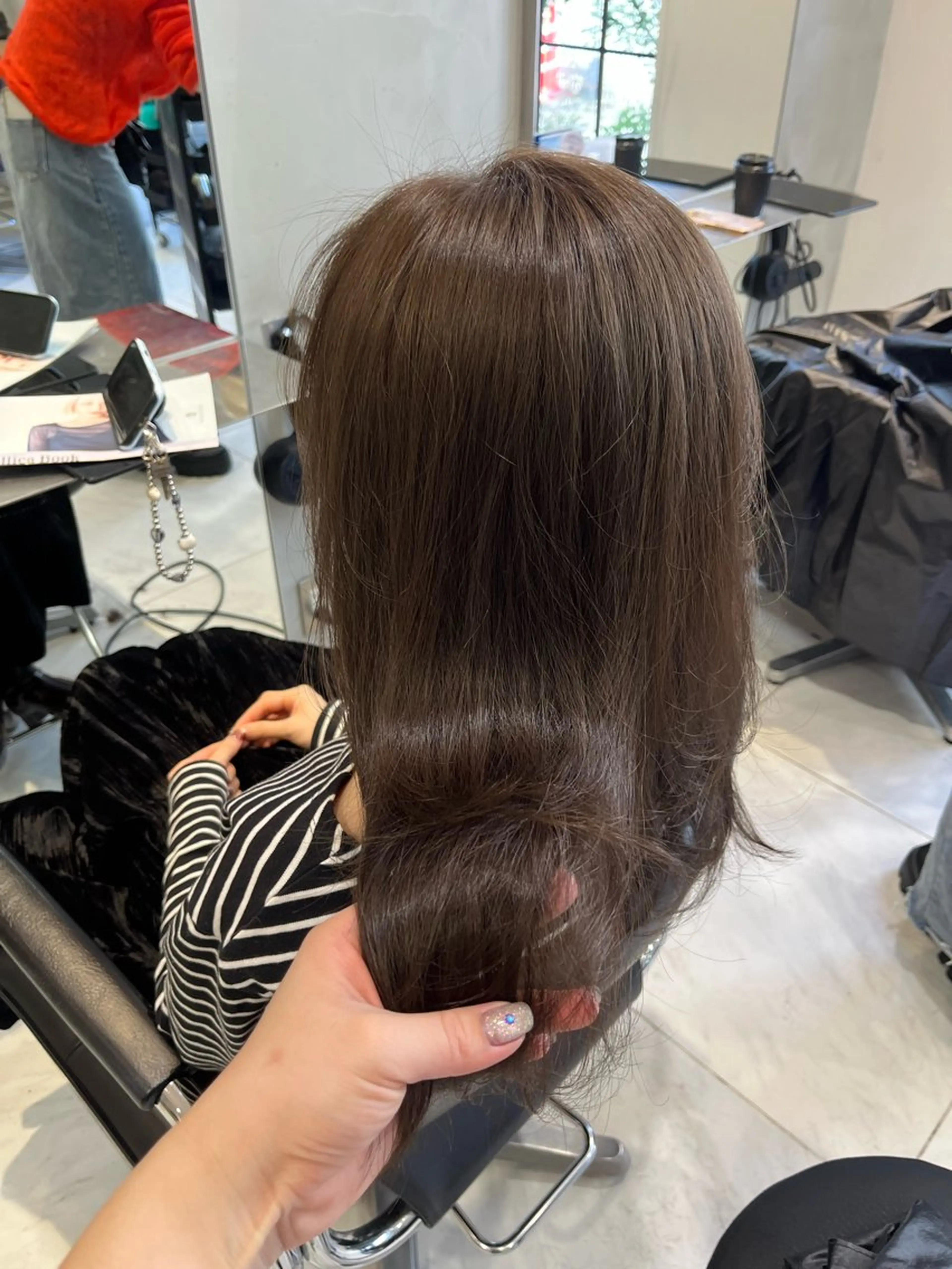 セミロング カラー ベージュカラー オリーブベージュ カット ヘアカラー トリートメント ナミ🩶暗髪/暖色 ❤️/透明感/縮毛のヘアスタイル