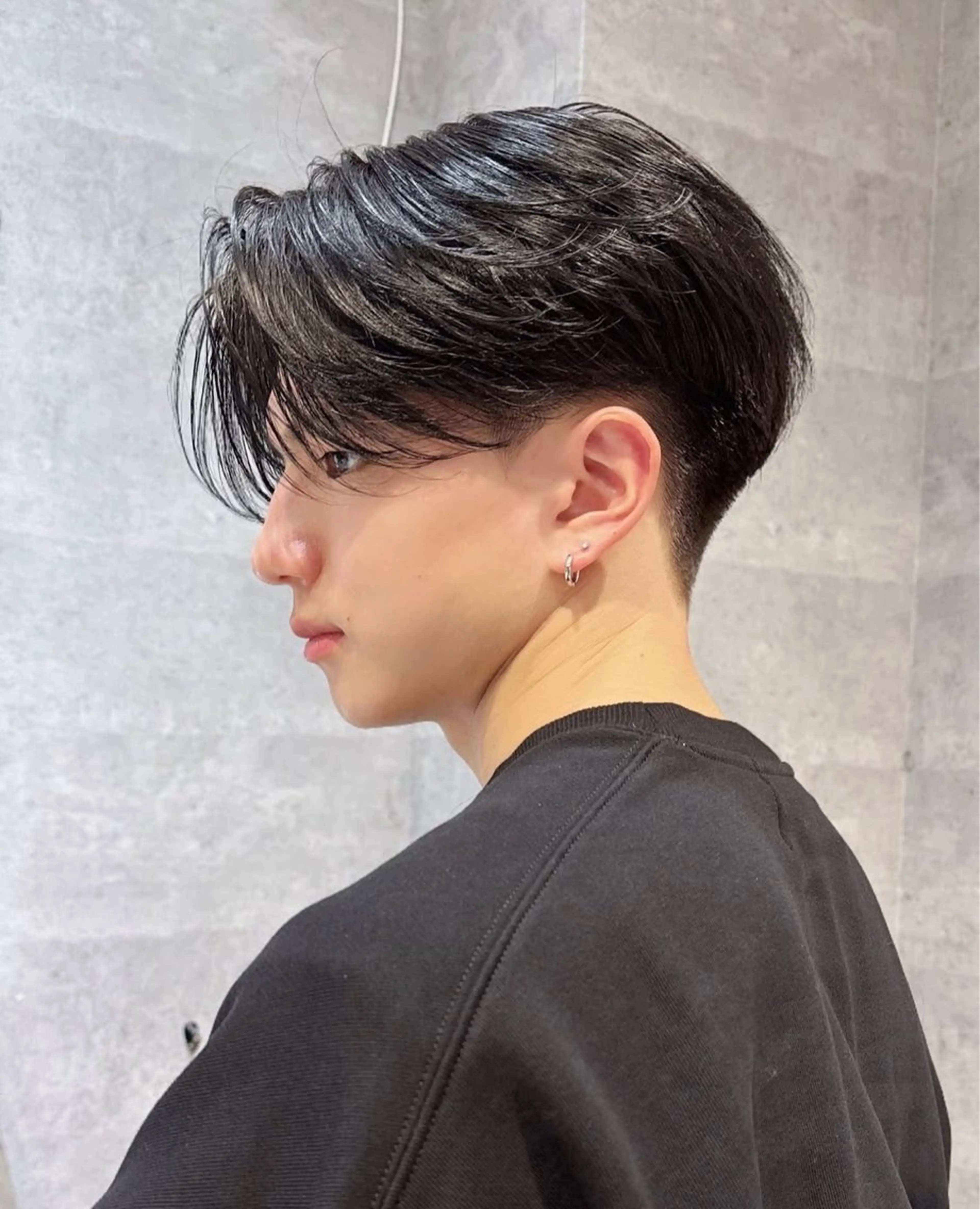 テーパーフェード＋毛流れパーマ¥13200→8800の写真