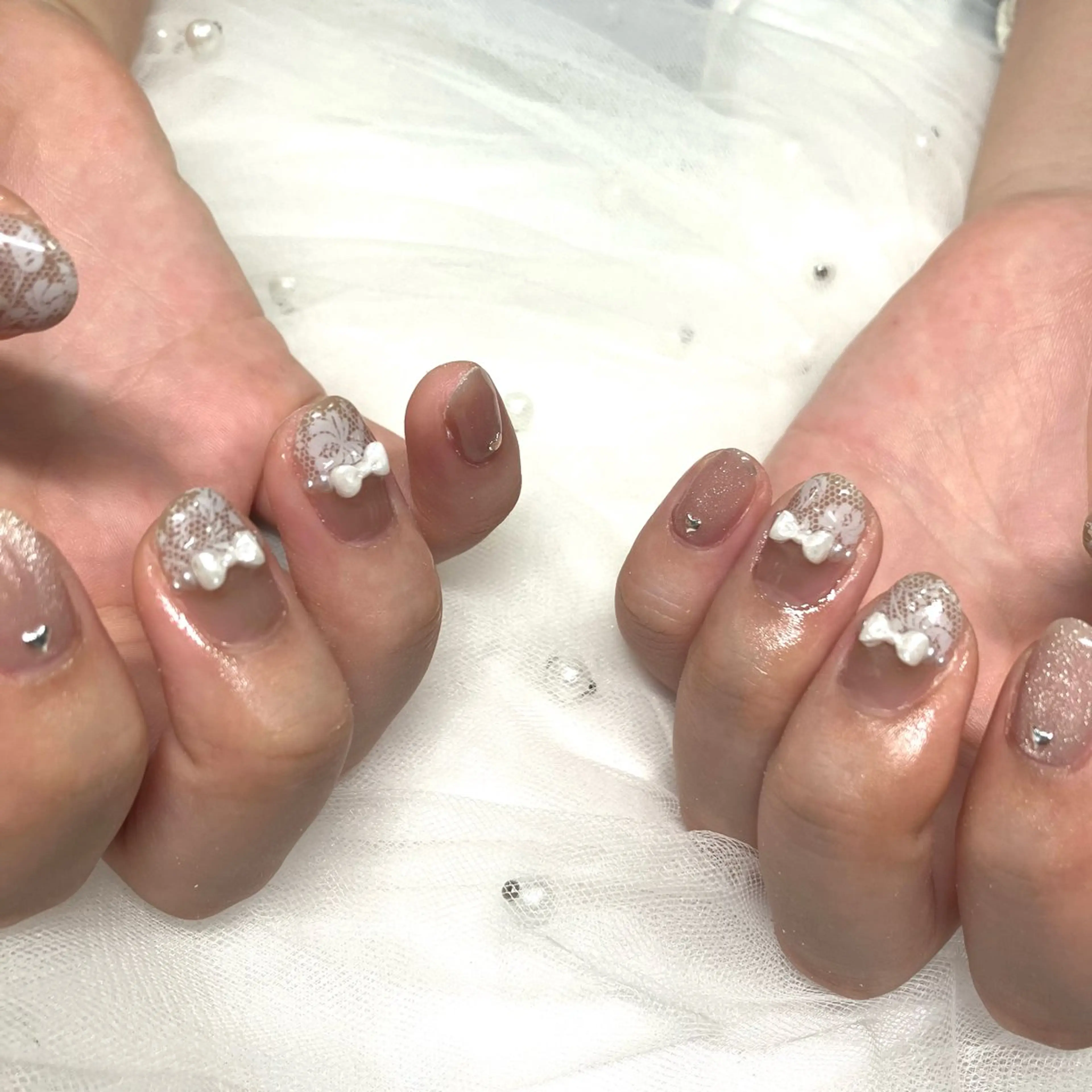 ネイル リボン BEAU NAIL Erinaのネイルデザイン