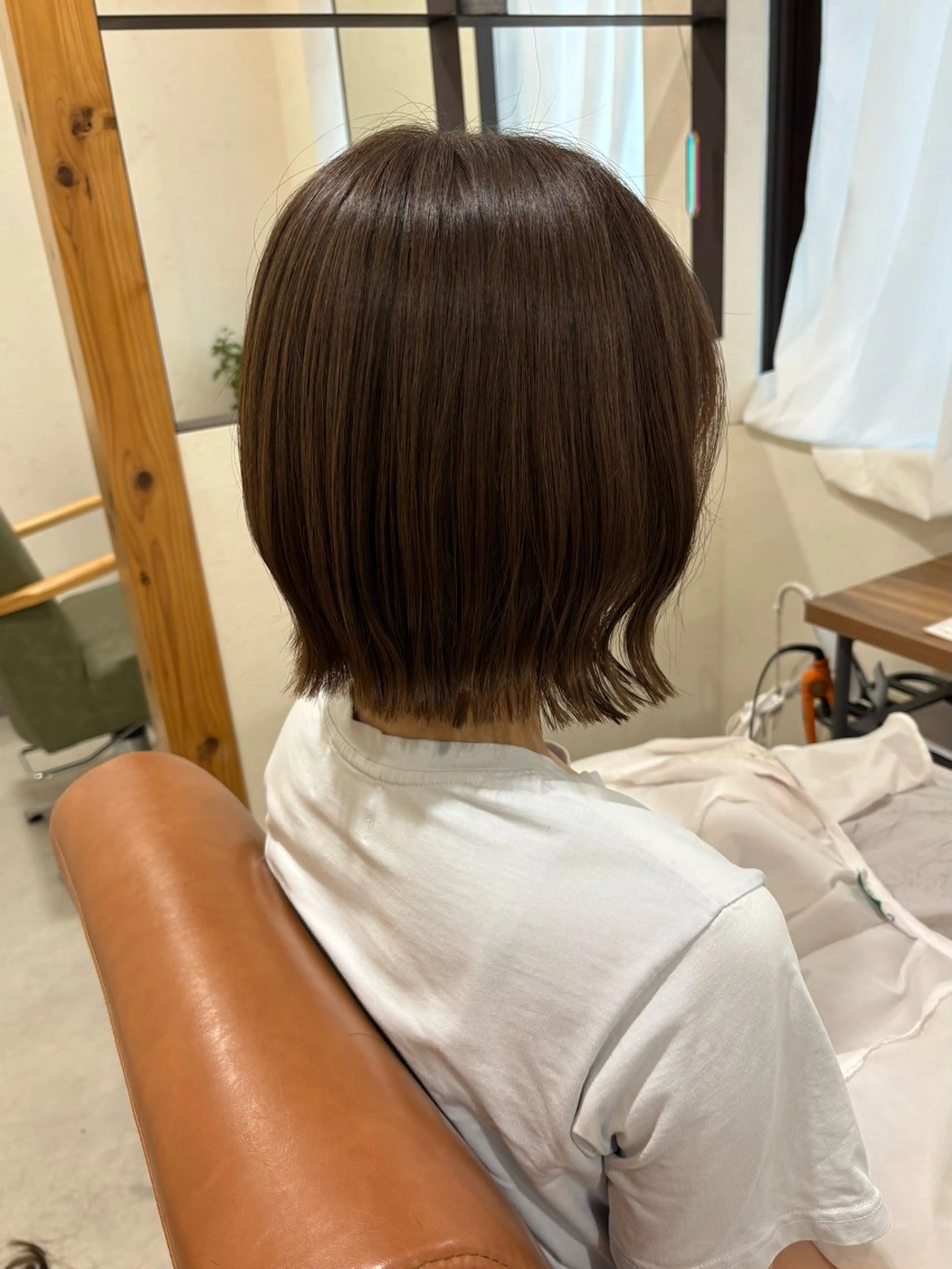 ショート ボブ 艶感暖色カラー /透明感/瀬戸山舞のヘアスタイル