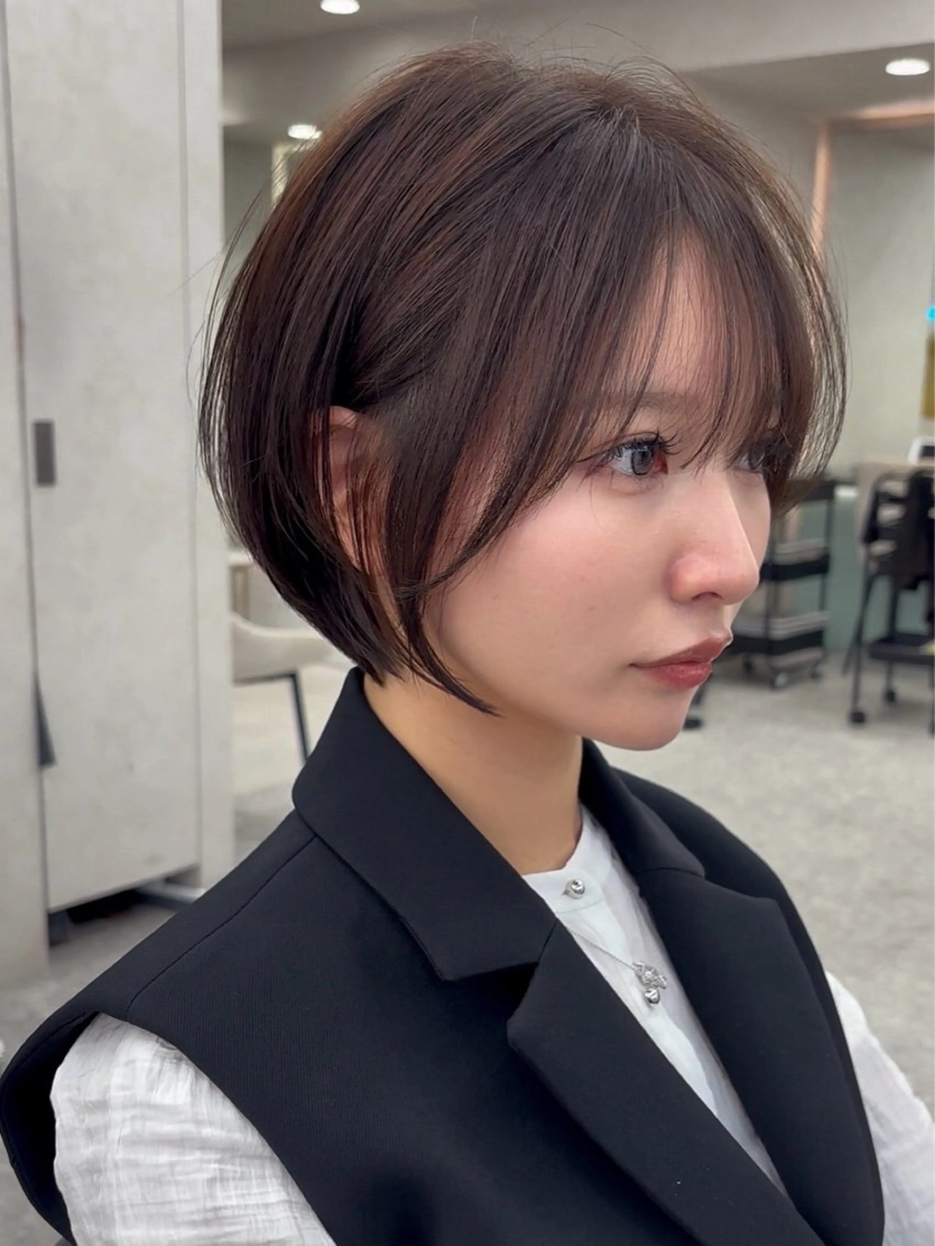 ショート カット ヘアカラー トリートメント 👑白髪ケア👑 ウメダナオヤのヘアスタイル