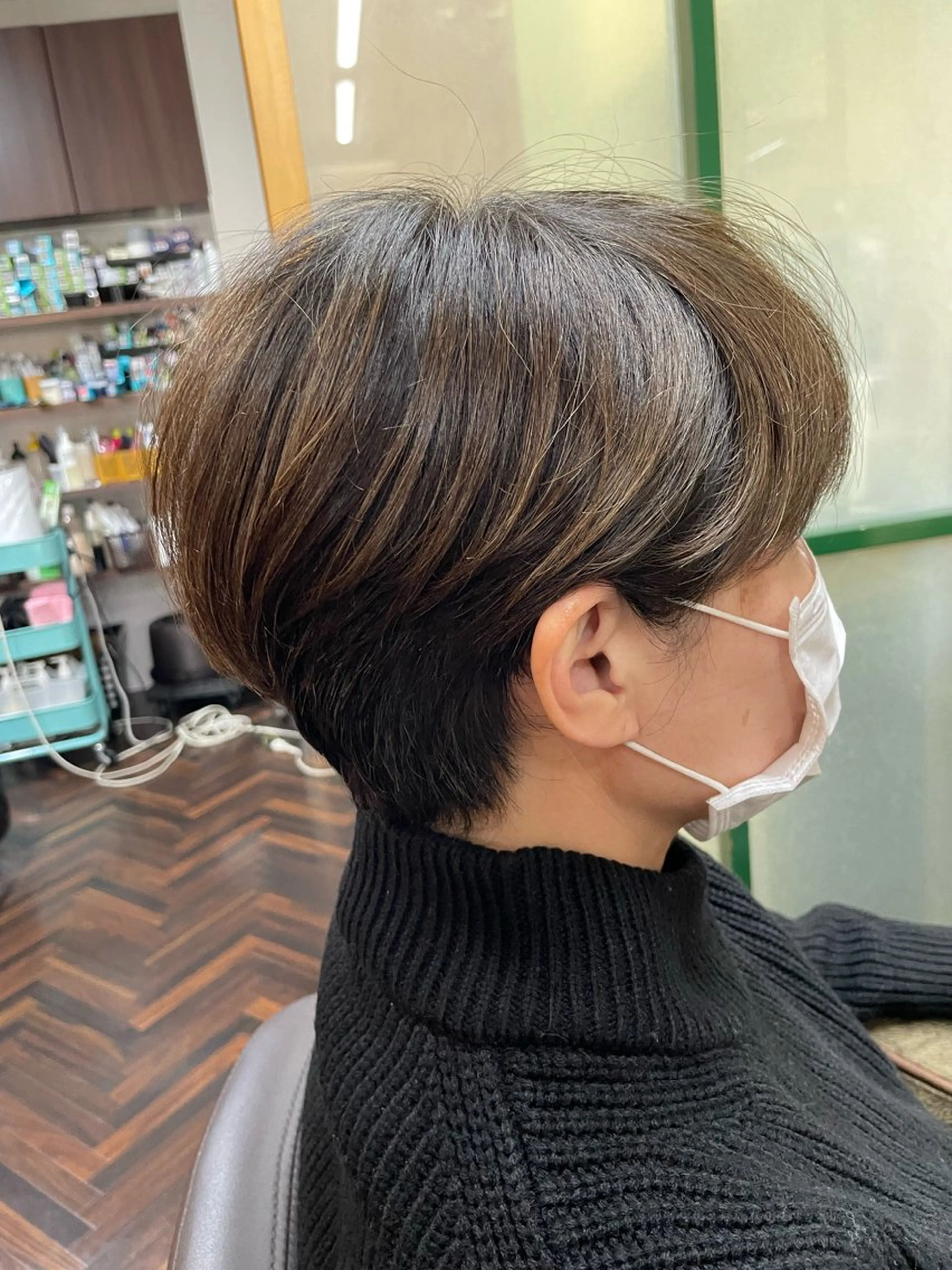 ショート カラー katae sayoriのヘアスタイル