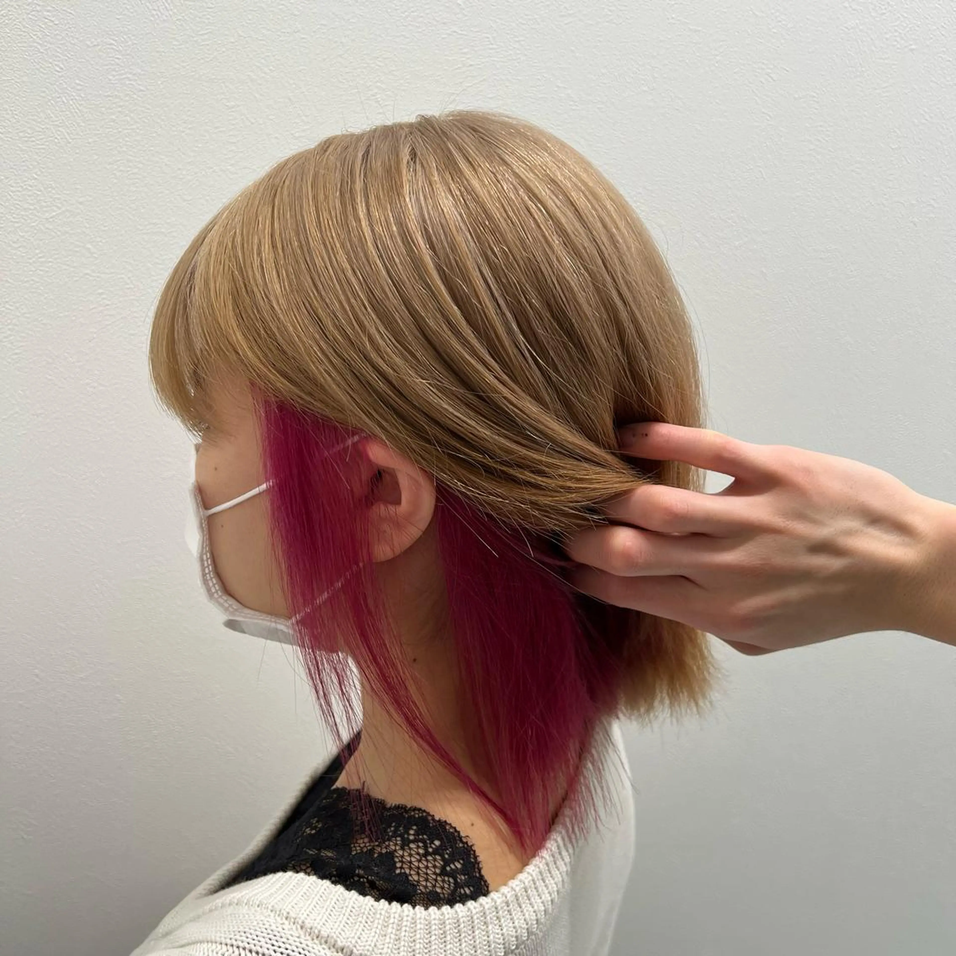 ミディアム カラー パーマ ヘアアレンジ キッズ ネイル マツエク・マツパ ベージュカラー 黒髪 ブリーチ ブルーカラー ブルーブラック 💕トレンドうる艶髪 💕TUNE銀座のヘアスタイル