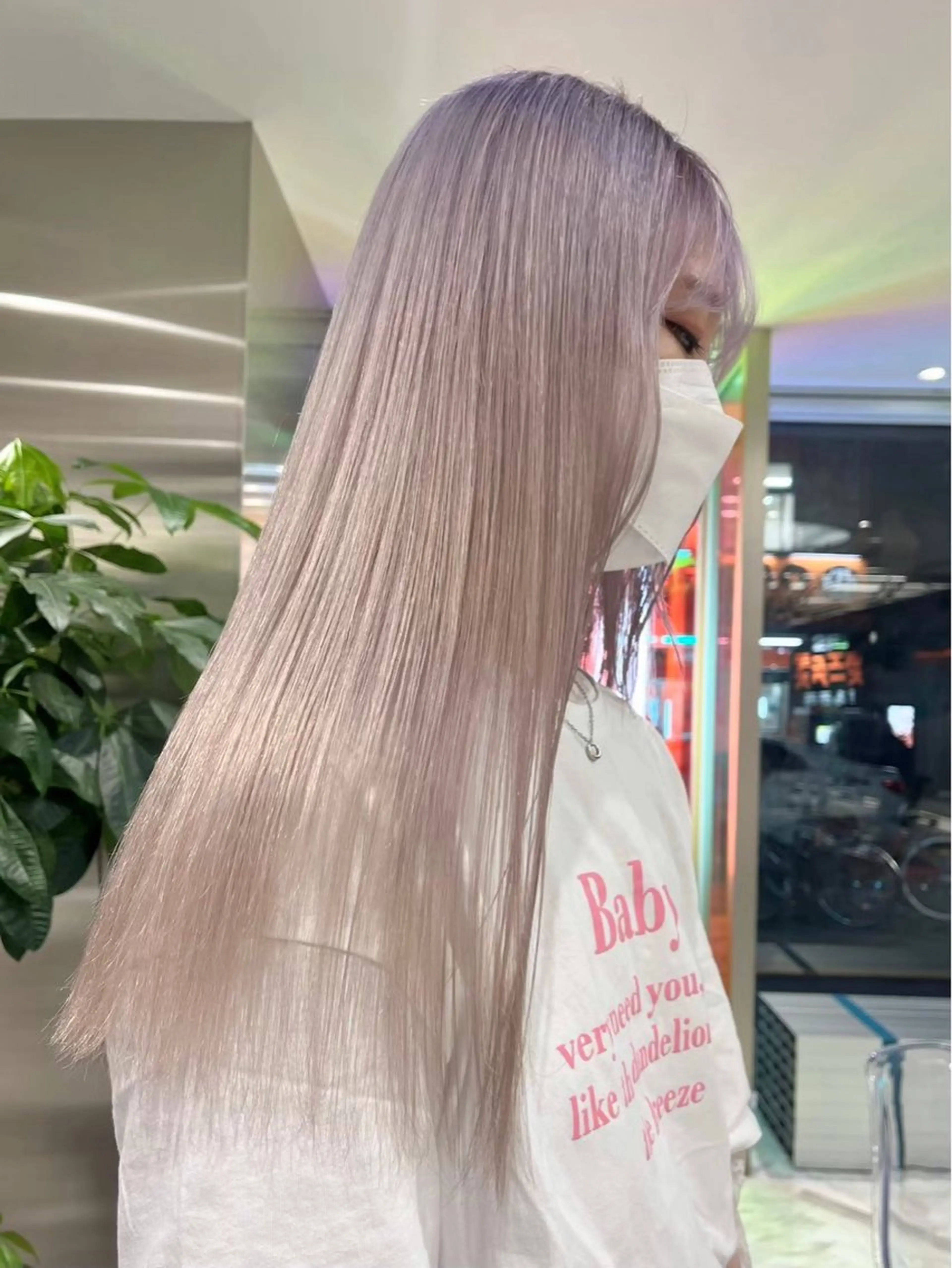 セミロング カラー ヘアカラー トリートメント 冬っぽカラー/ マツエク/ゆきなのマツエク・マツパデザイン