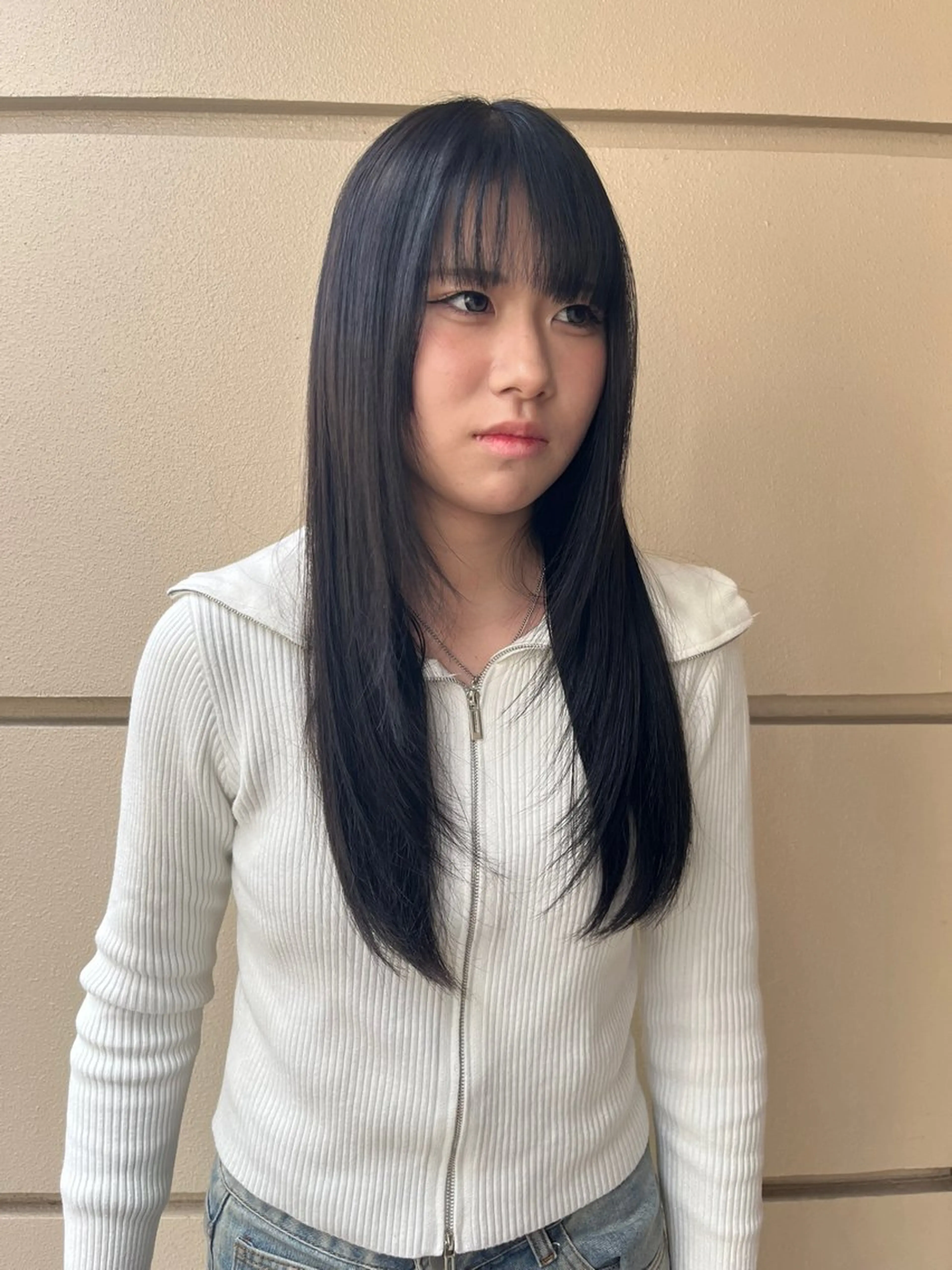 ロング カラー カット 縮毛矯正 トリートメント dogstar小林諒 レイヤー/パーマのヘアスタイル