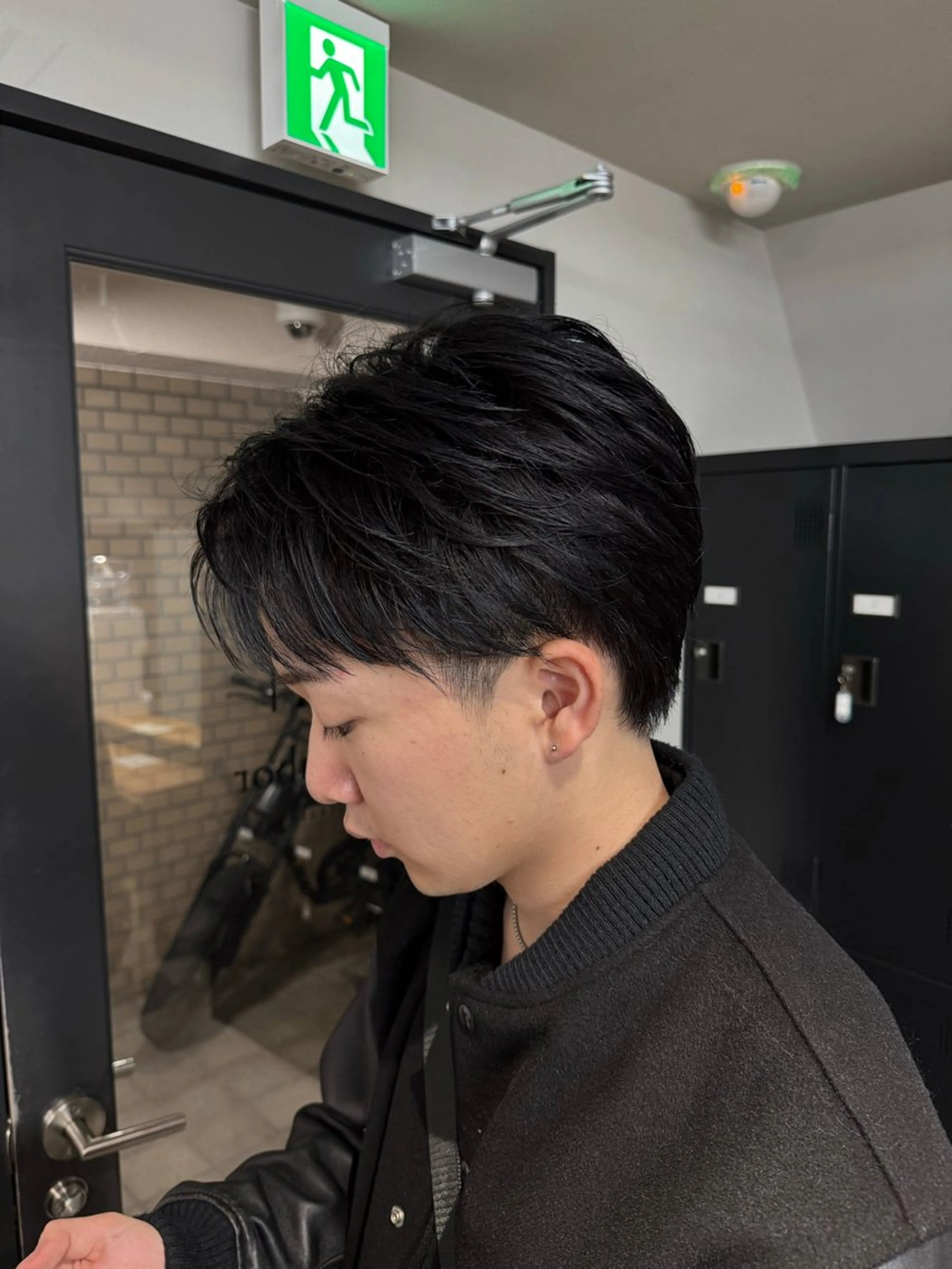 メンズ センターパート カット 立川韓国ヘア🇰🇷 安井鴻輝のヘアスタイル