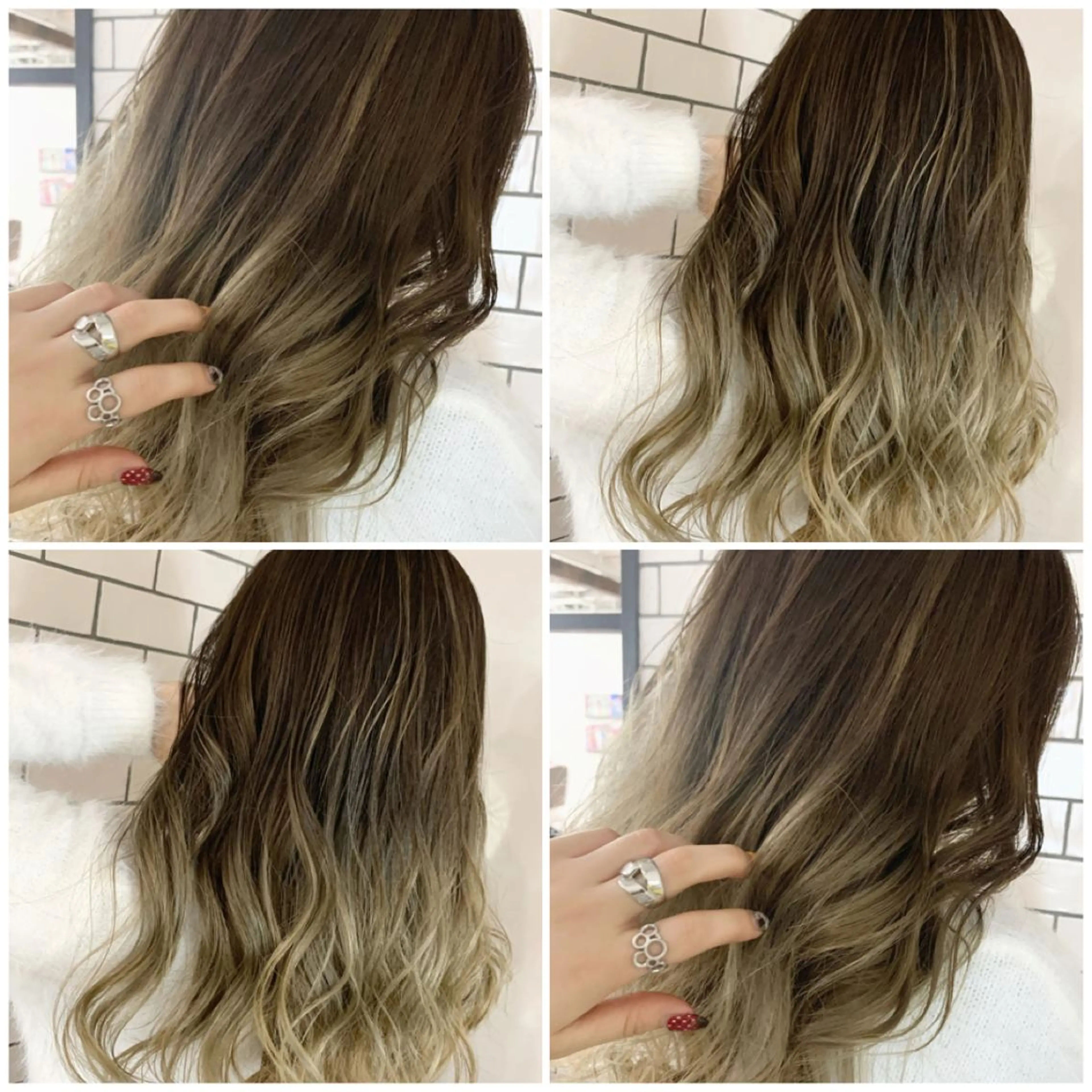 セミロング カラー ヘアアレンジ 指名支持率NO.1 スタイリストのヘアスタイル