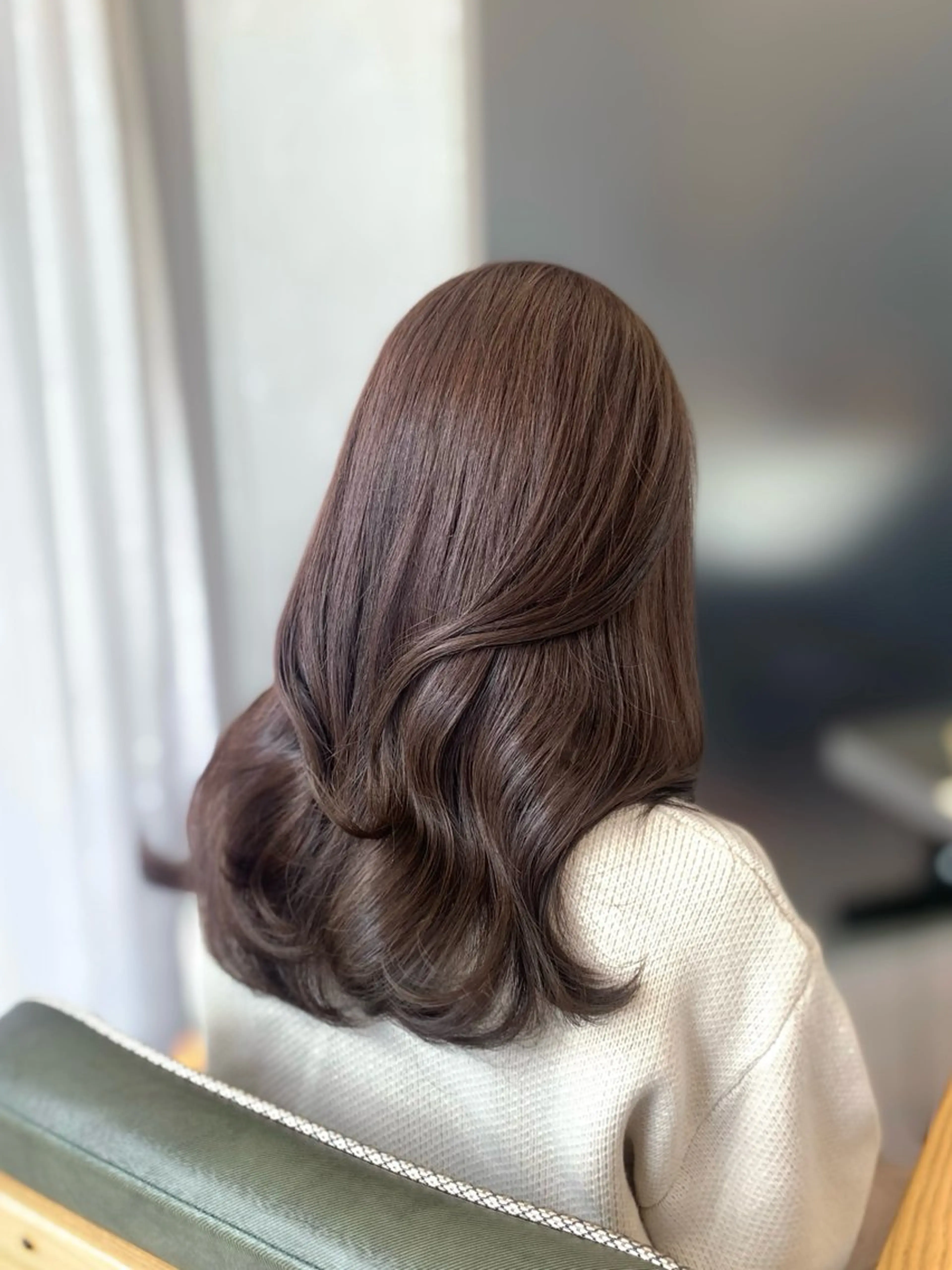 セミロング 🎀韓国風顔周り× 透明感/梅田/アリサのヘアスタイル