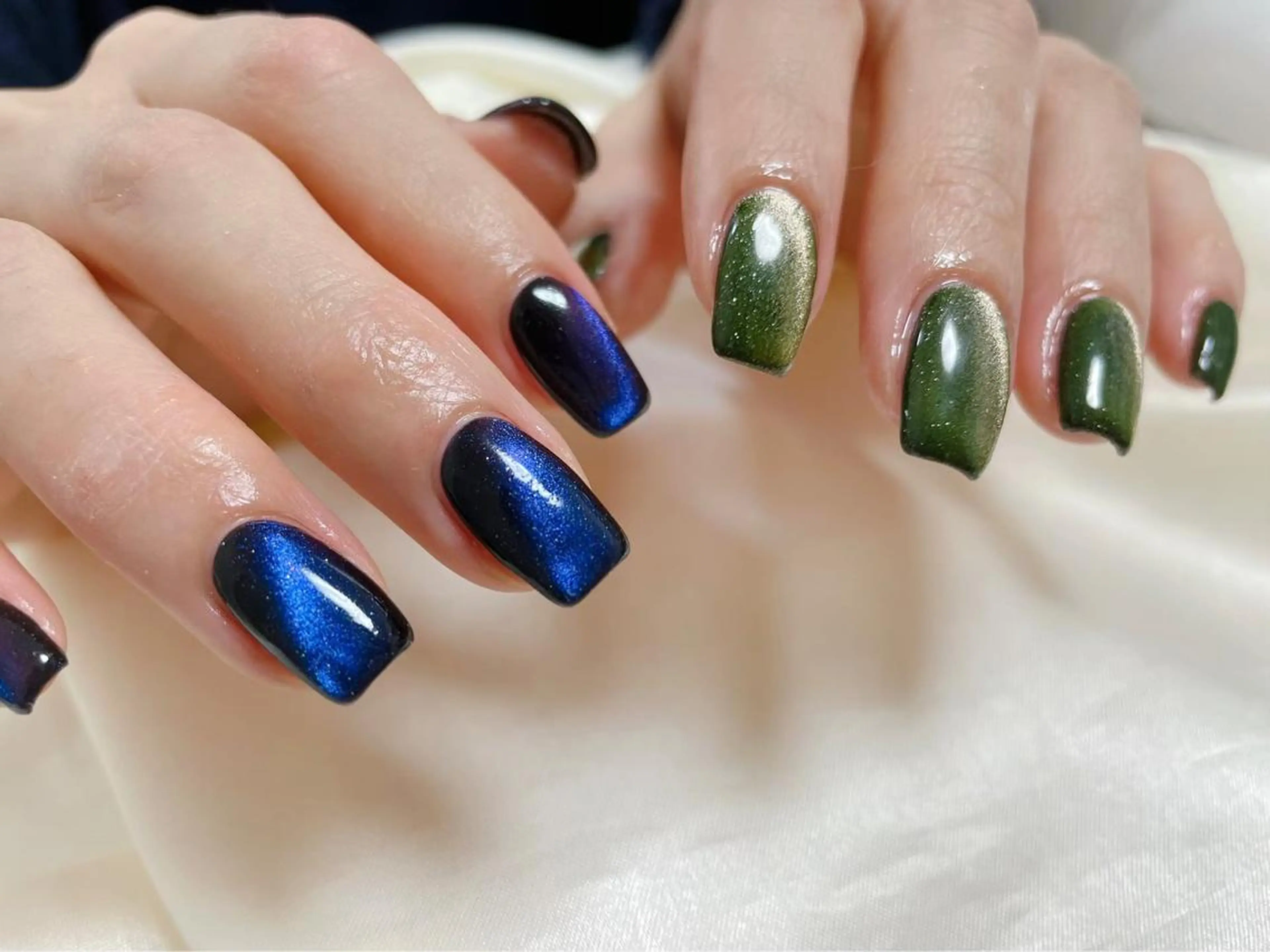 ネイル フットネイル ジェルネイル 韓国ネイル マグネットネイル ミラーネイル ハンドネイル Mogu nail 二子玉川のネイルデザイン