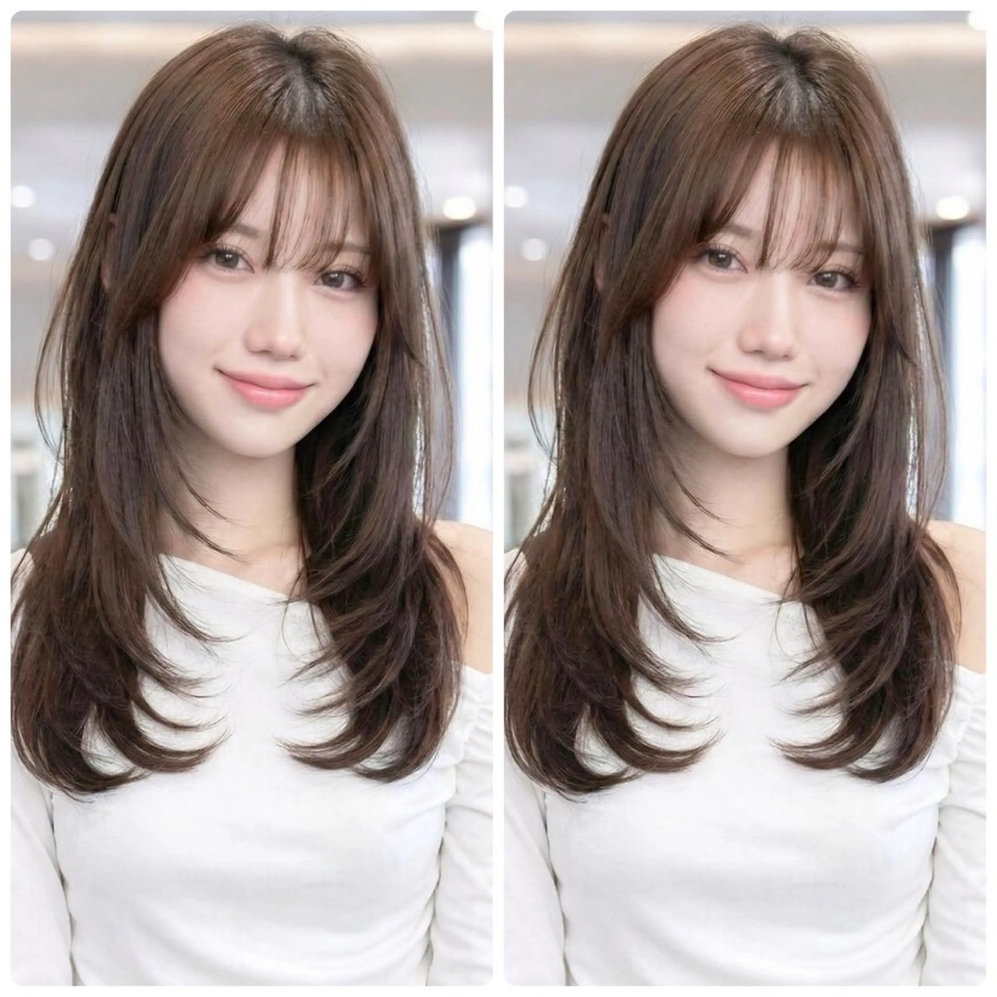 ロング レイヤーカット カット トリートメント 1ｍｍまでこだわる レイヤー🫧若葉🪞のヘアスタイル