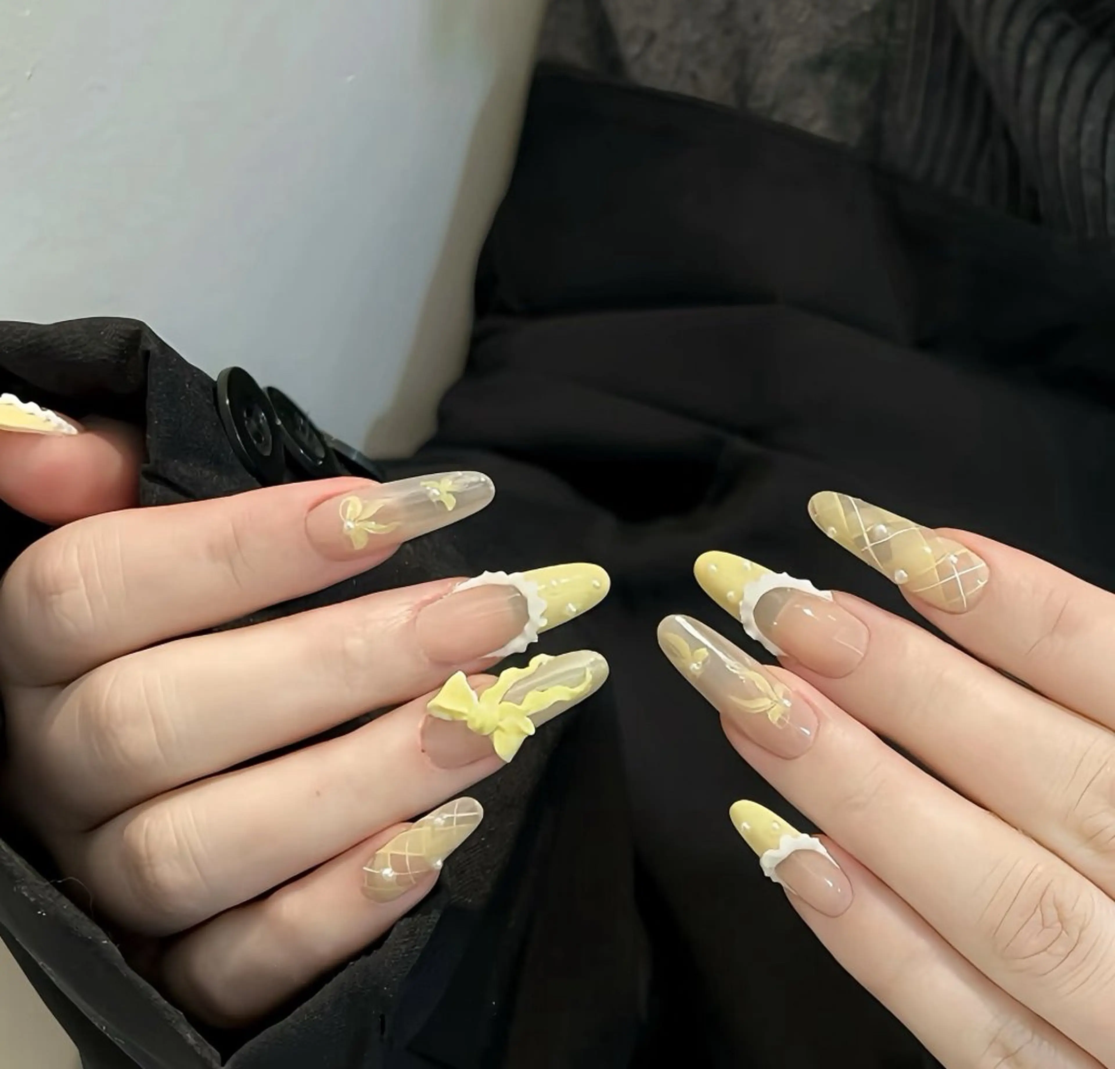 ネイル オーロラネイル フラワーネイル フットネイル フレンチネイル ジェルネイル ハンドネイル 長さだし専門 ありさのネイルデザイン