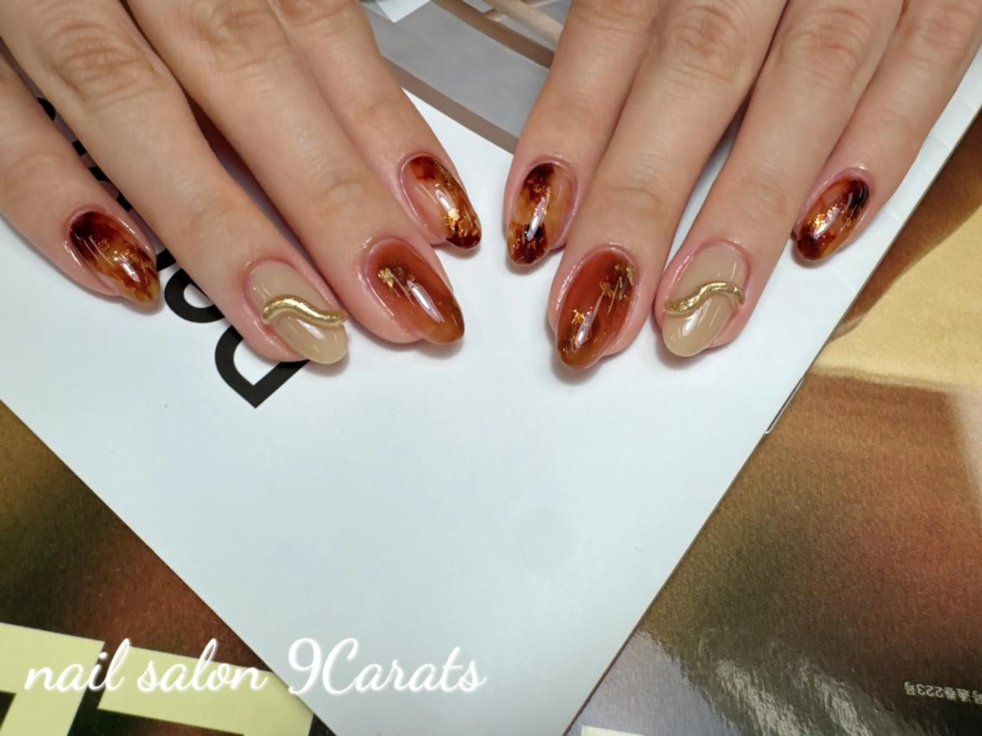 ネイル 💜ワンホンネイル ナインカラット💎のネイルデザイン