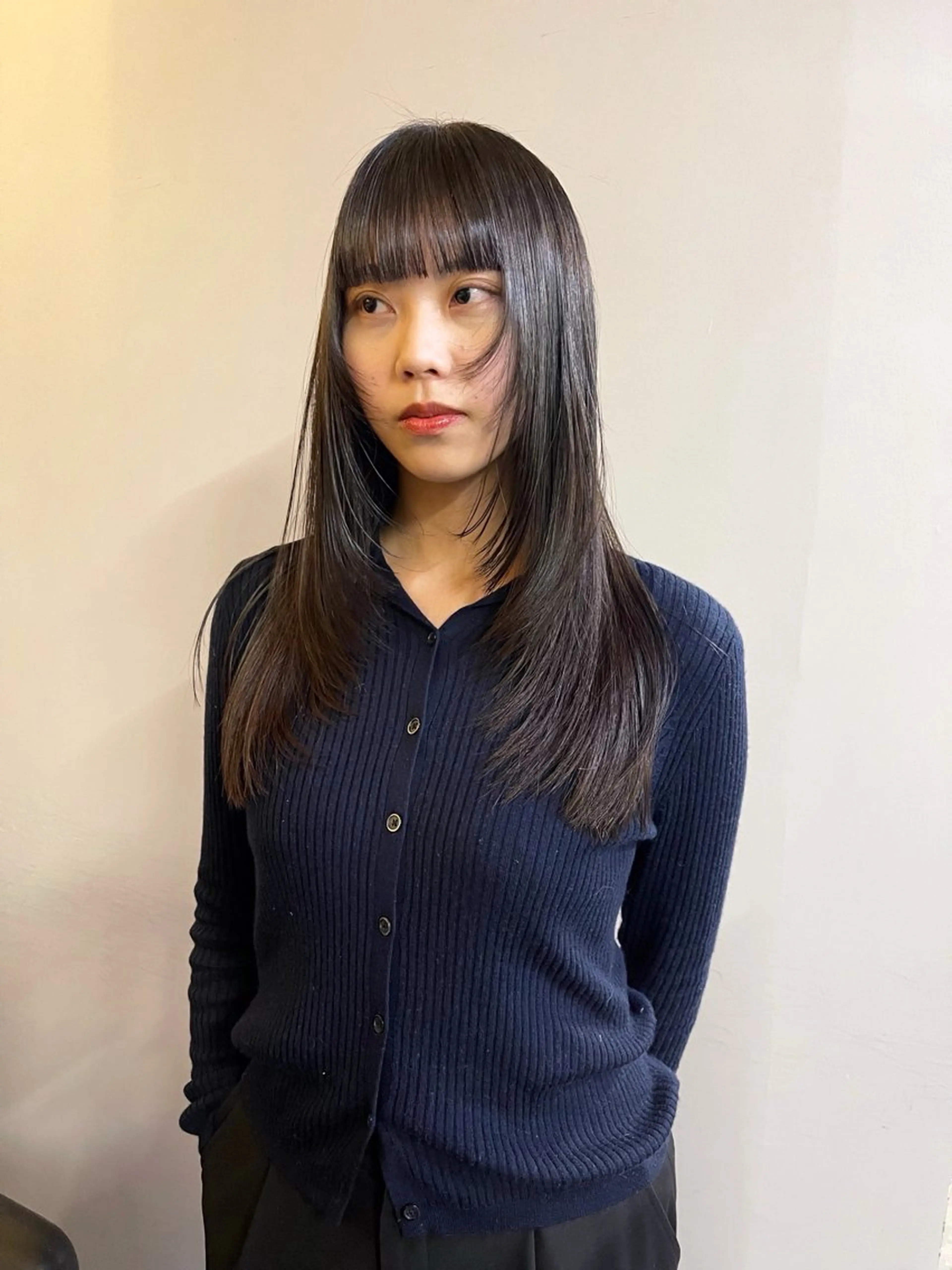 ロング レイヤーカット ハイトーン レイヤー🎀meiのヘアスタイル