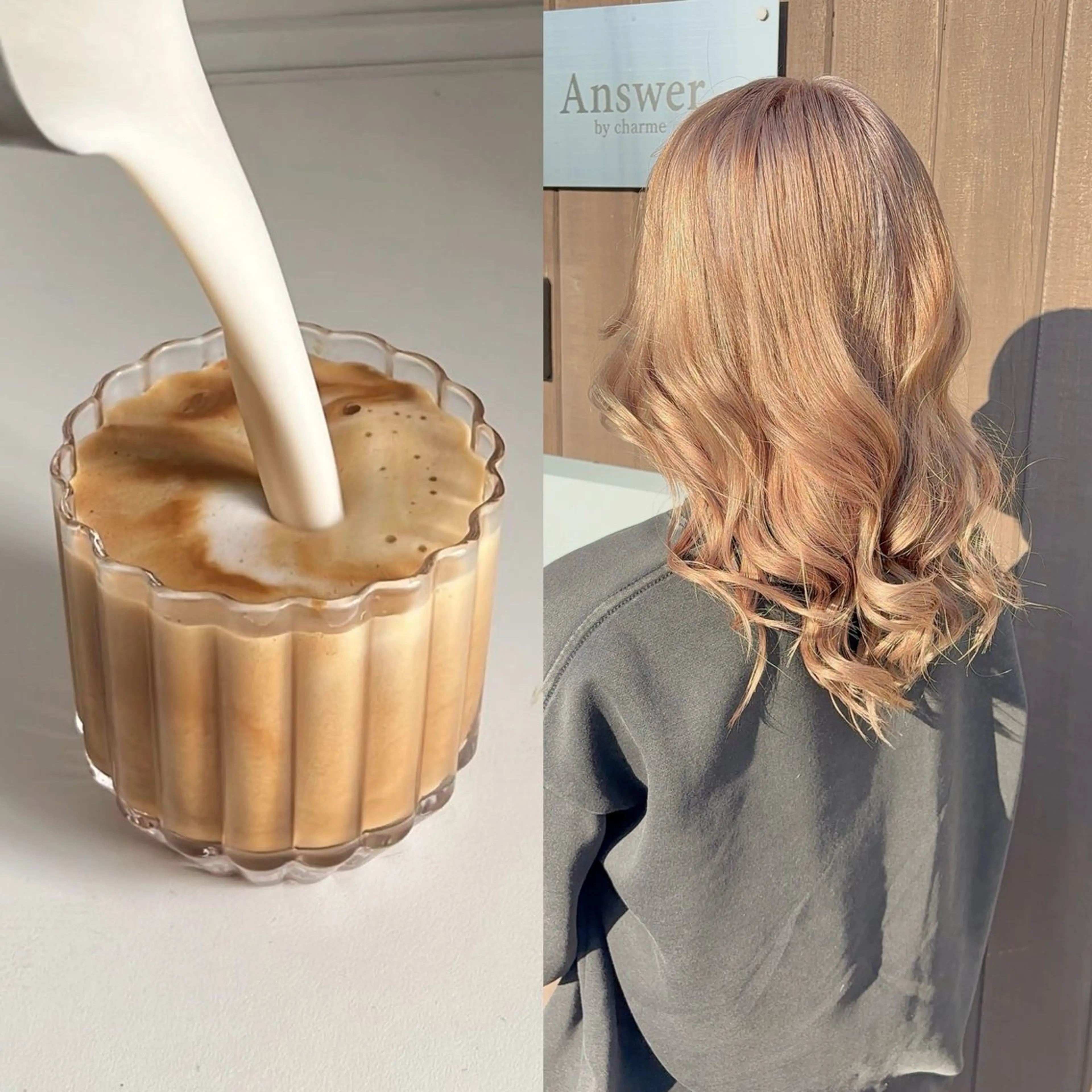 セミロング ヘアカラー あやか/ハイトーンカ ラー/デザインカラーのヘアスタイル