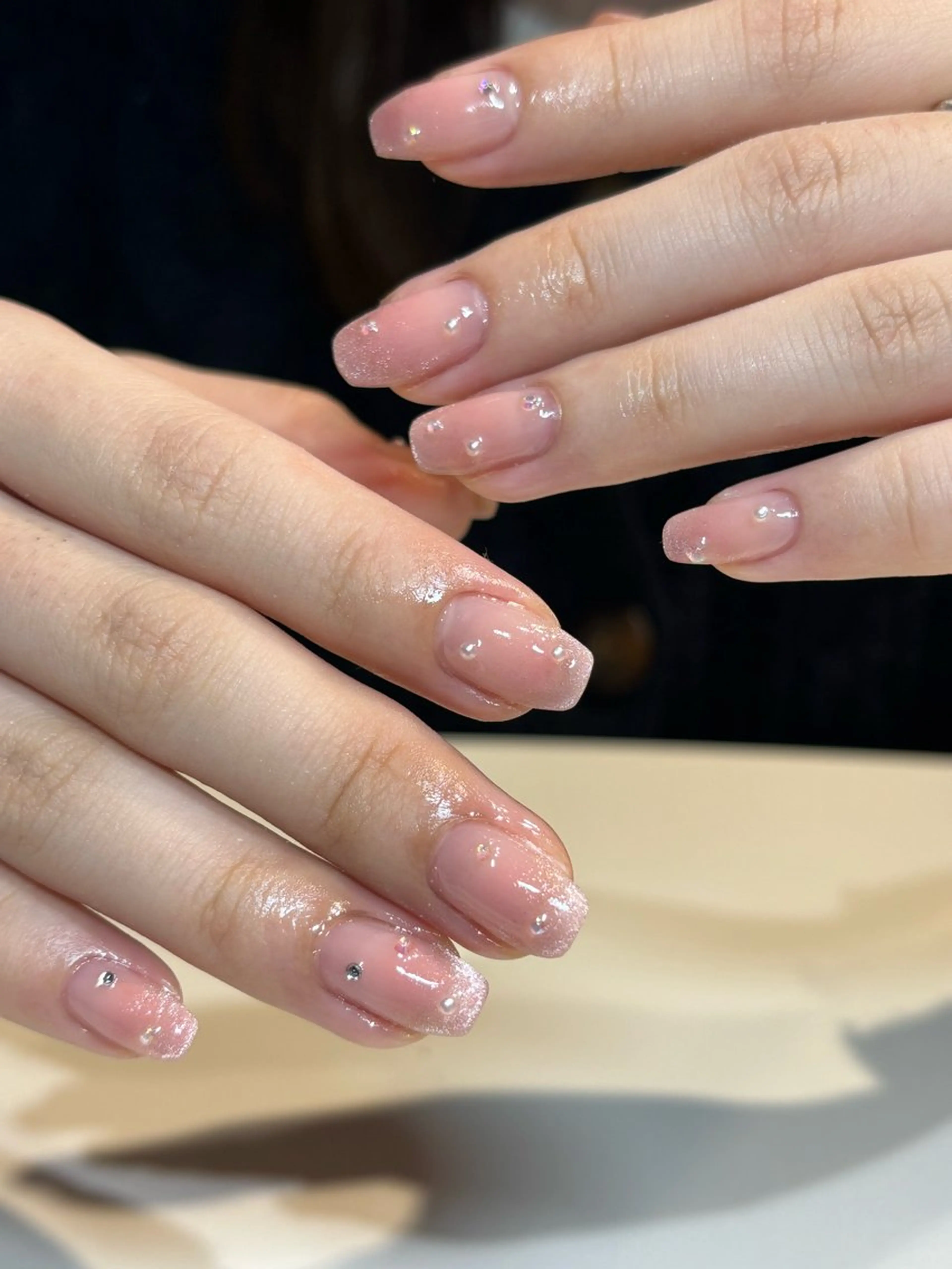 ネイル フットネイル フレンチネイル ジェルネイル グラデーション マグネットネイル ハンドネイル ヘアー.ネイル二刀流 misa🫧のヘアスタイル