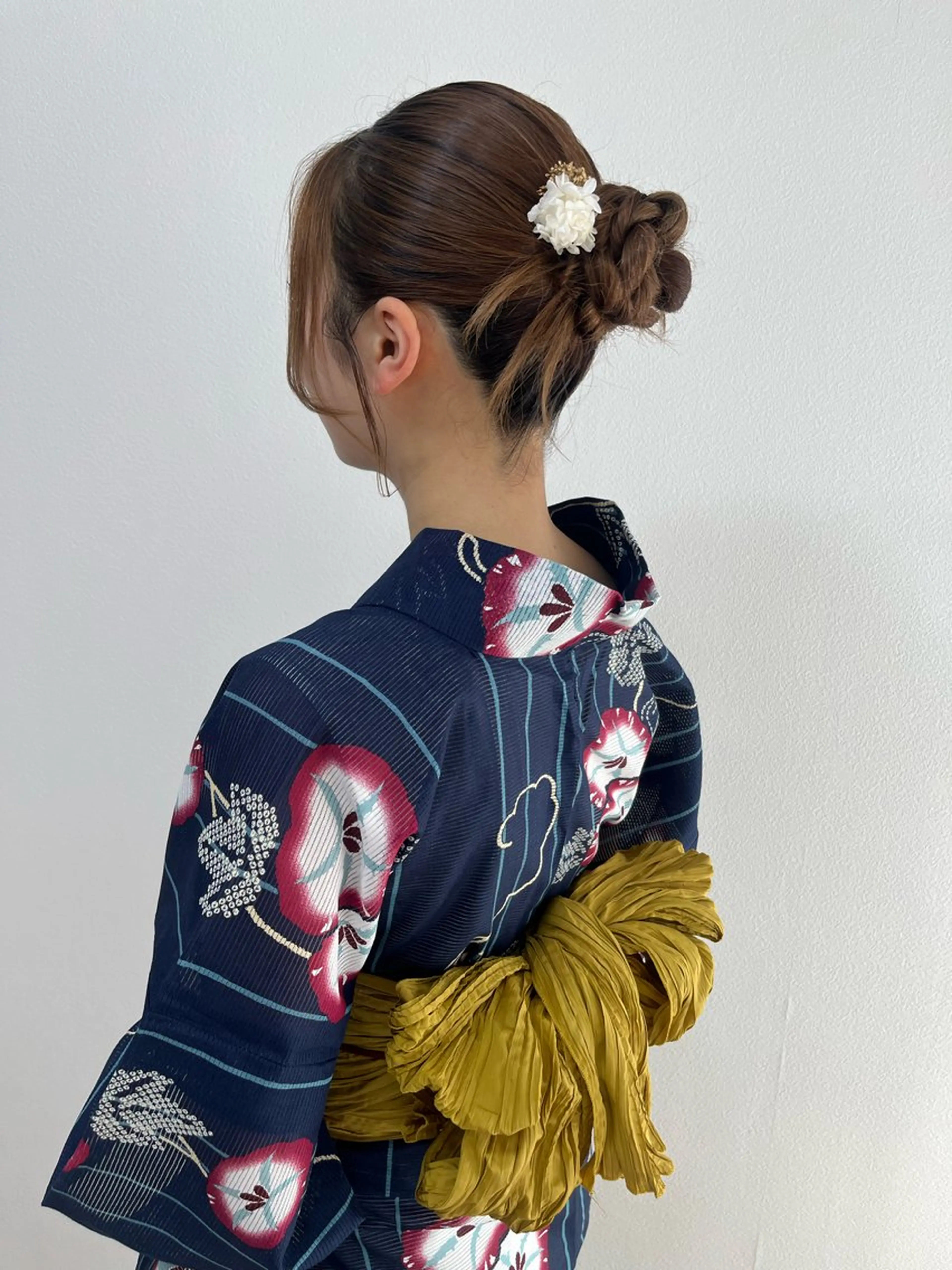 セミロング ヘアアレンジ 浴衣 ヘアセットサロン /上坪愛美のヘアスタイル