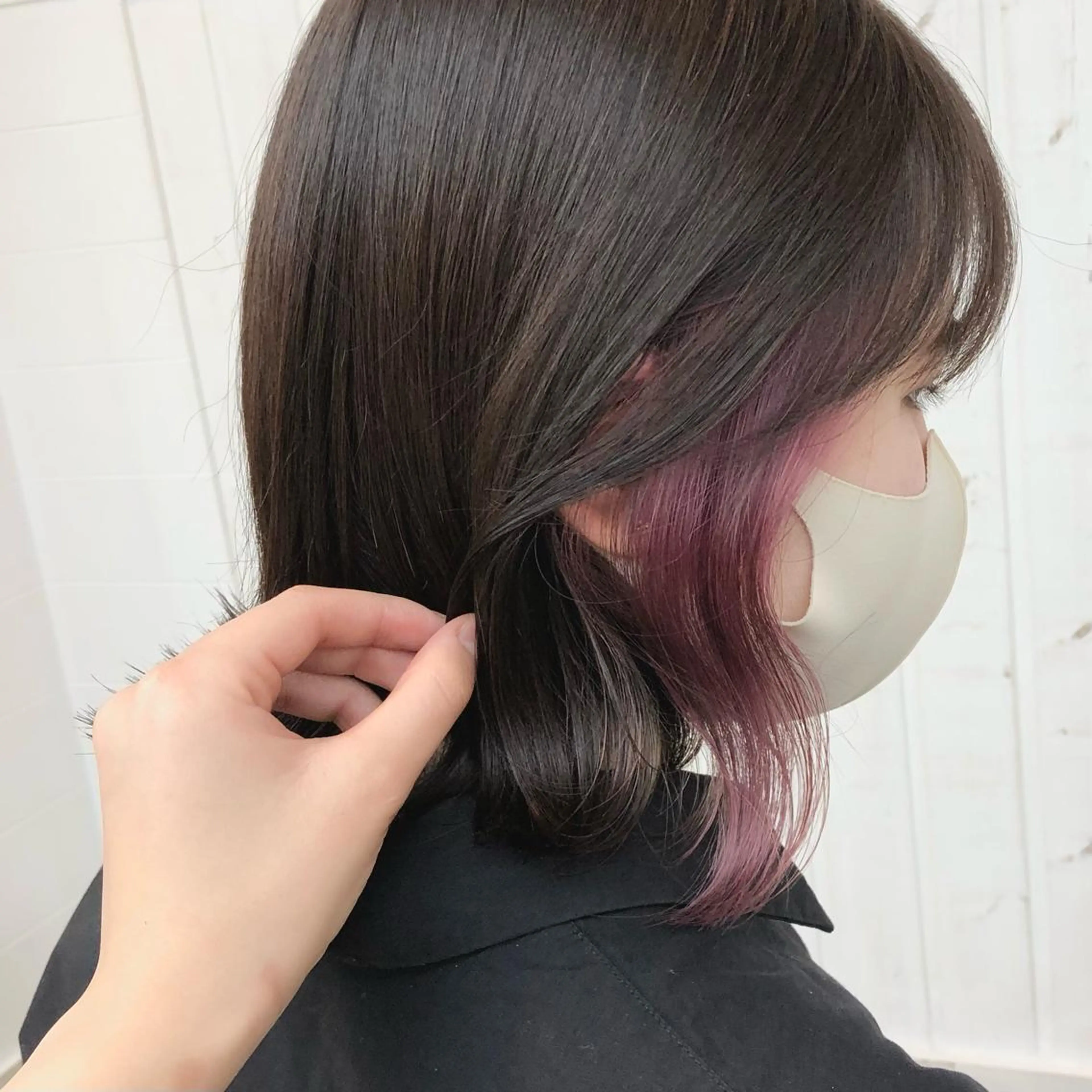 ロング カラー アディクシーカラー アッシュ ベージュカラー 黒髪 ブリーチ カット ヘアカラー トリートメント ヘアセット JURI🤎 ワンカールレイヤーのヘアスタイル