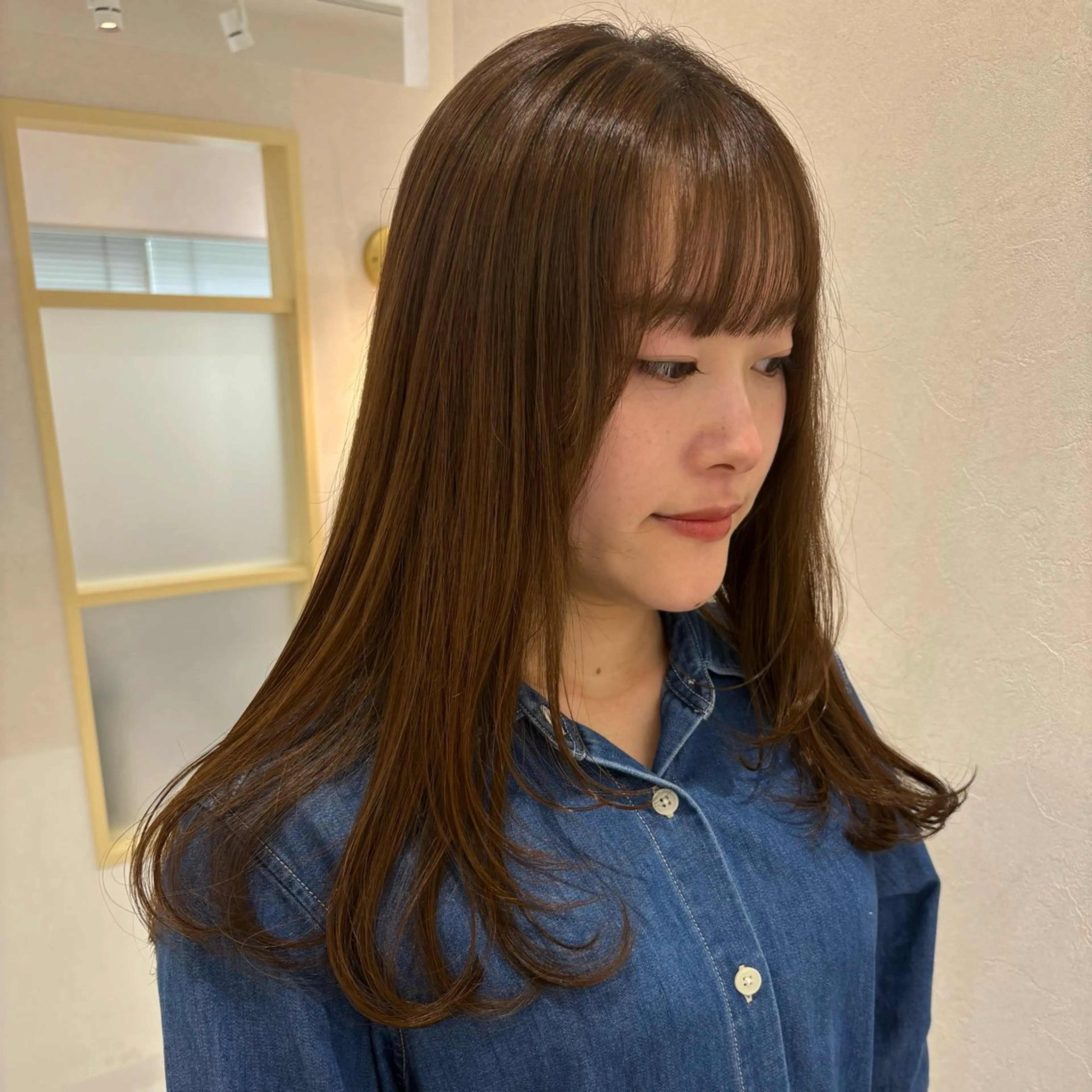 セミロング カラー SAKURA 髪質改善/ヘアセットのヘアスタイル