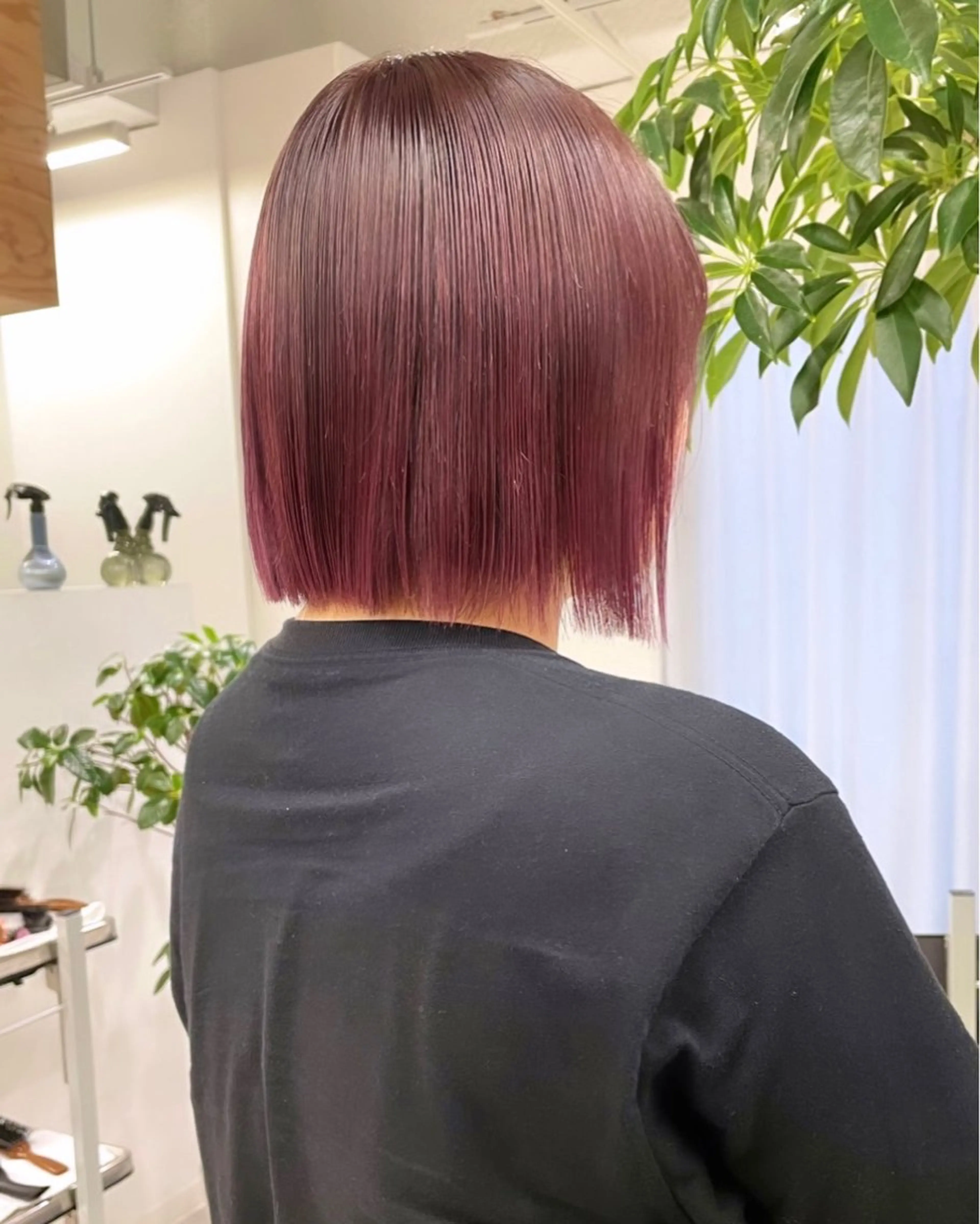 ミディアム カラー デザインパーマ/ 艶カラー/ボブのヘアスタイル