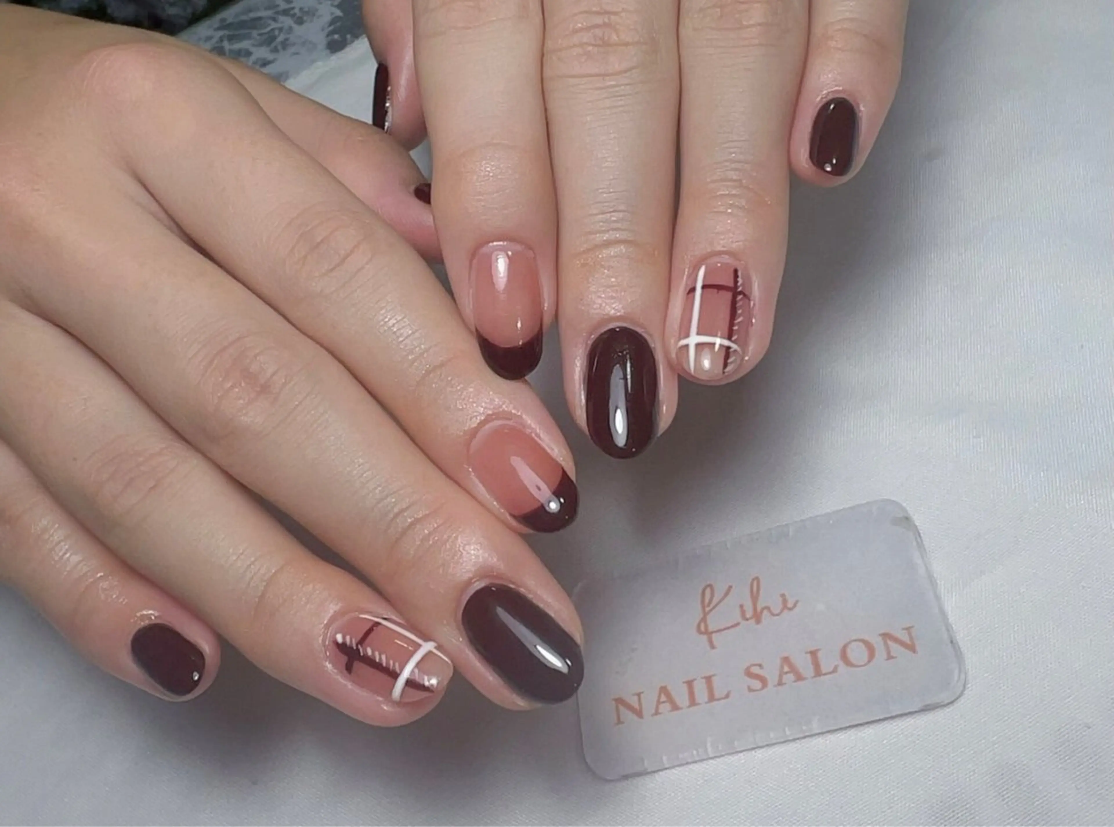 ネイル アートネイル フレンチネイル ジェルネイル グラデーション 韓国ネイル ハンドネイル 久保田 マリコのネイルデザイン