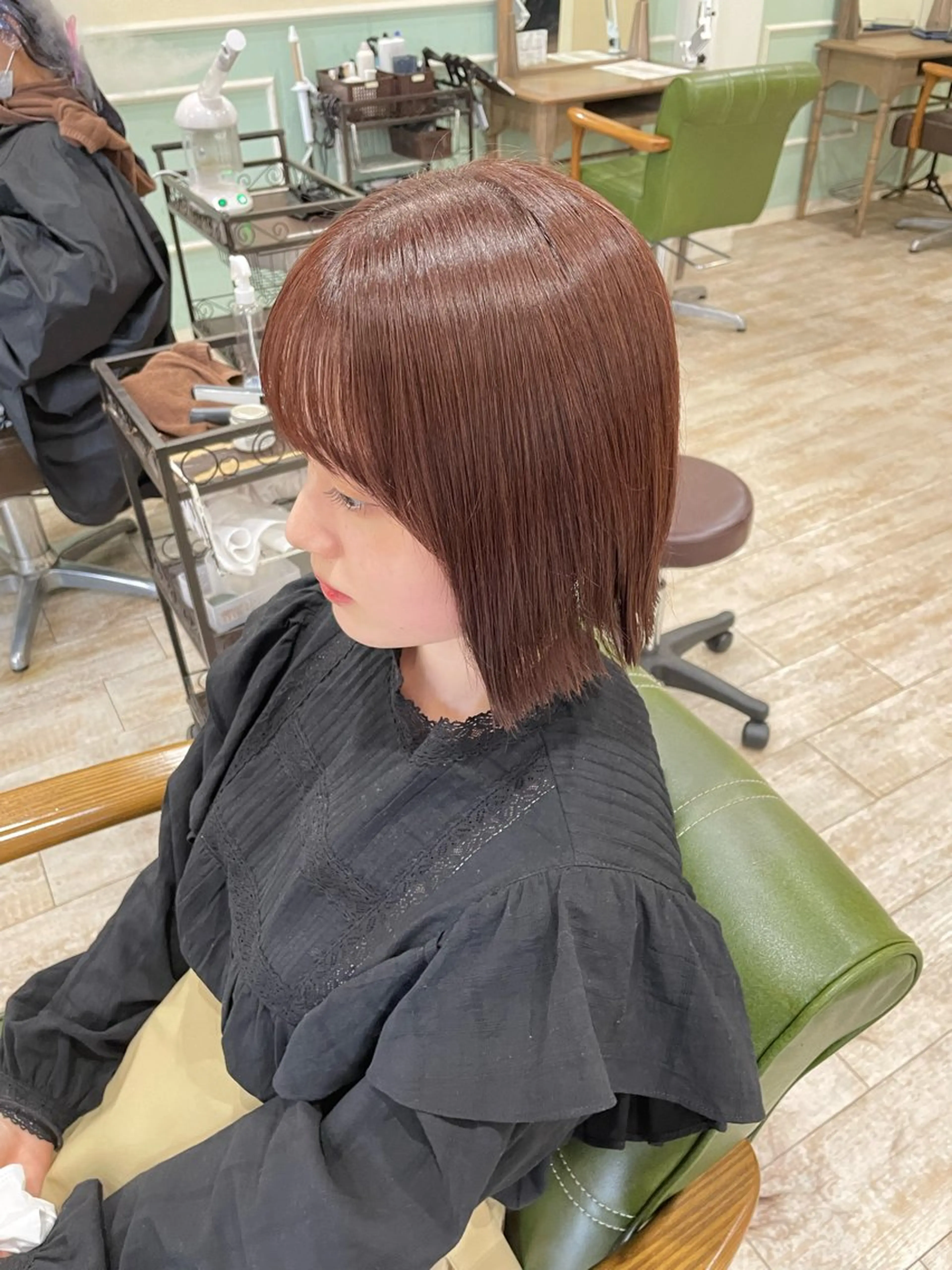 カット＋ブリーチなしダブルカラー＋トリートメントの写真